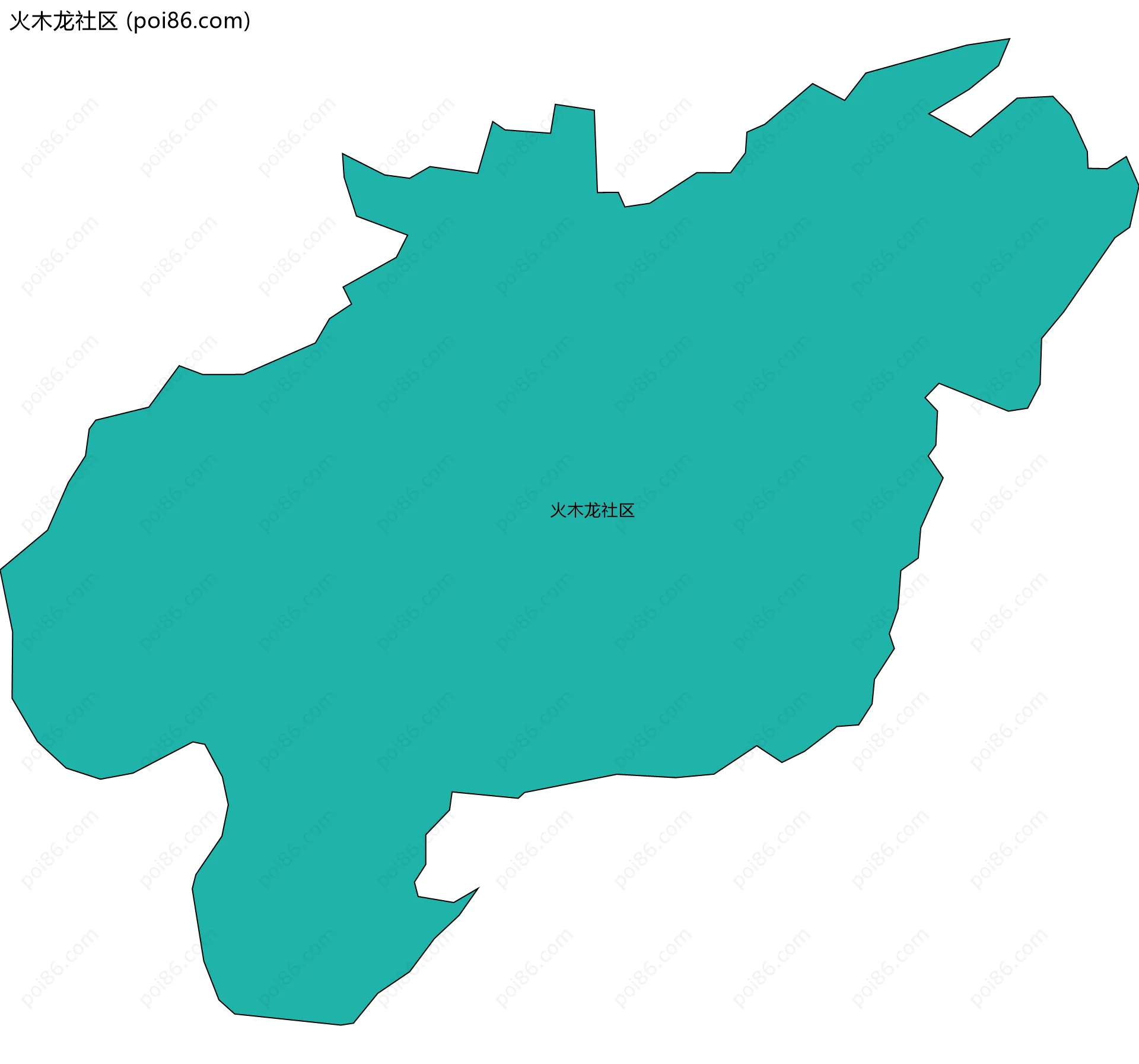 火木龙社区边界地图