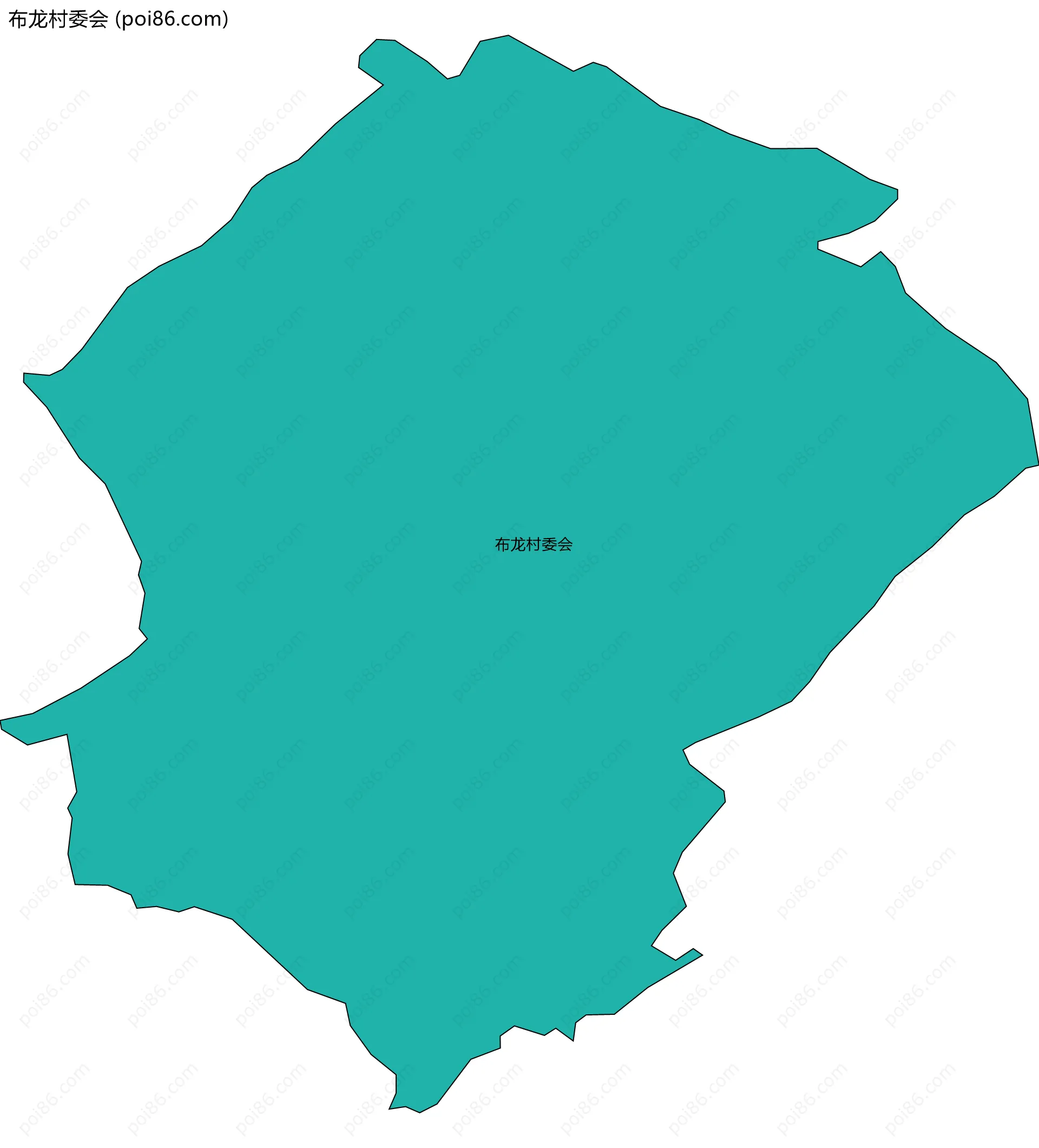 布龙村委会边界地图