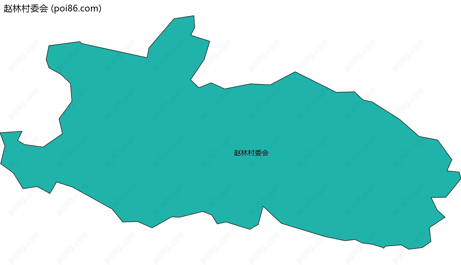 赵林村委会边界地图