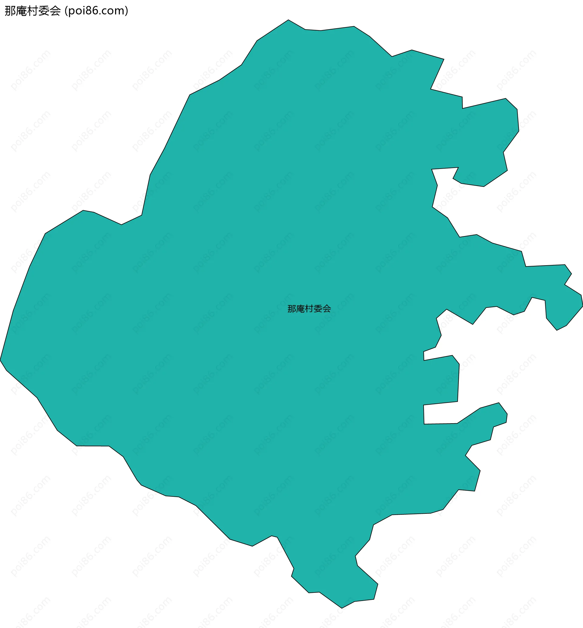 那庵村委会边界地图