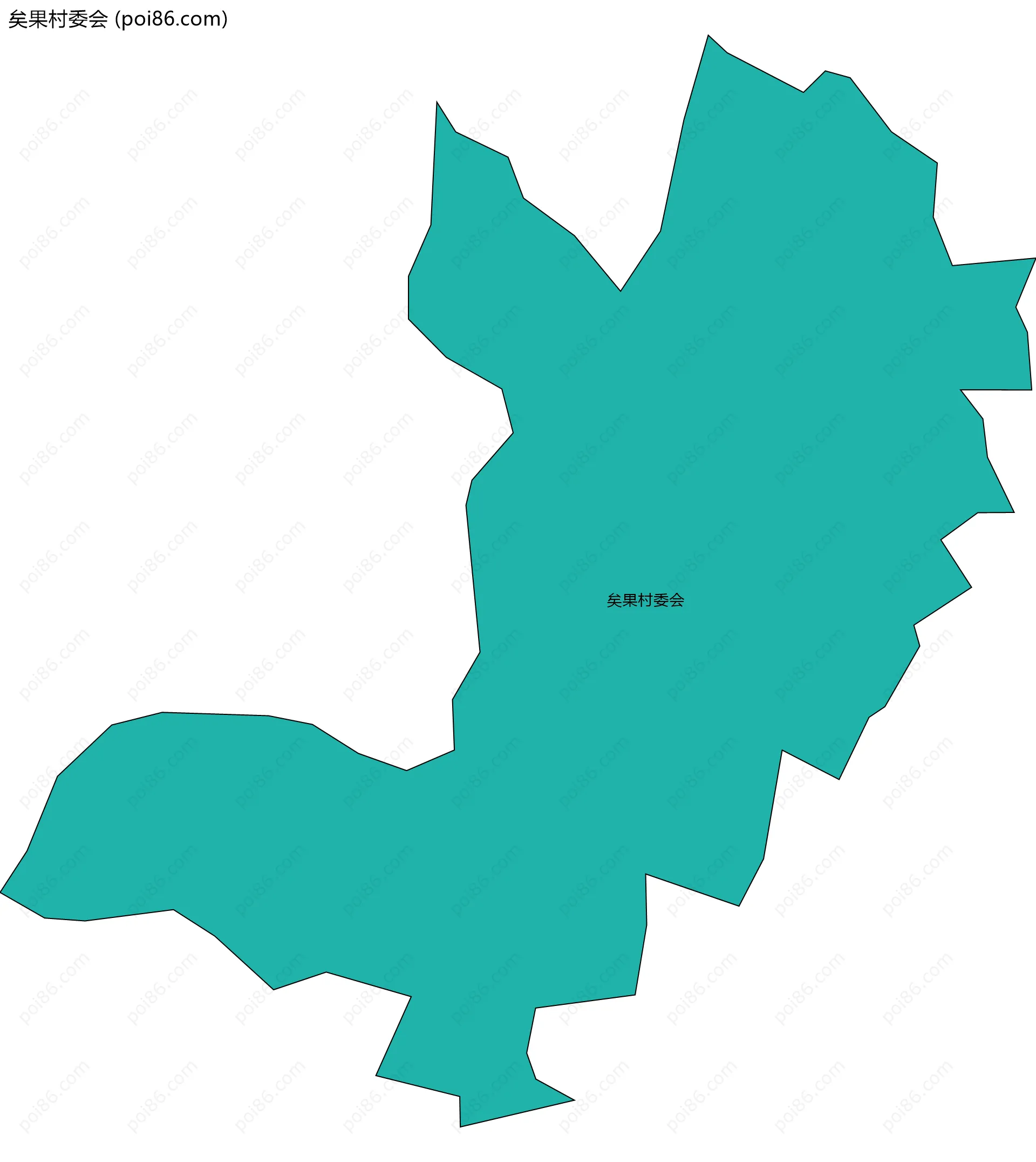 矣果村委会边界地图