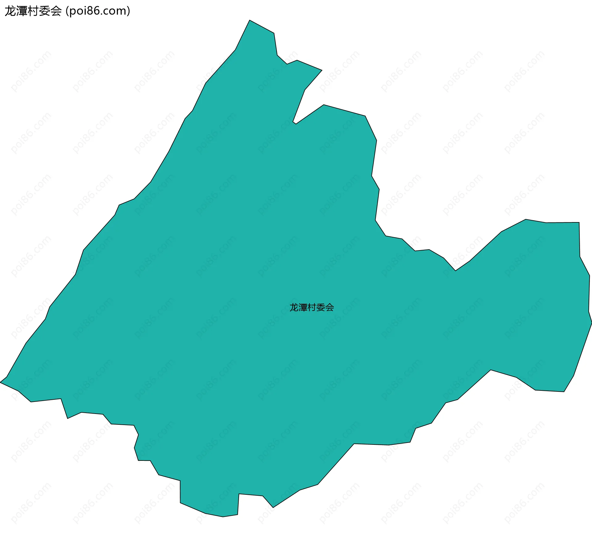 龙潭村委会边界地图