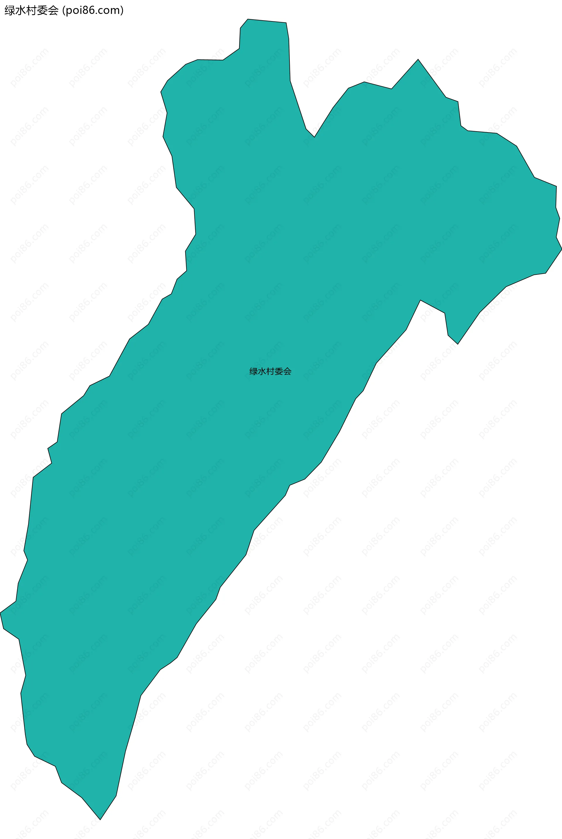 绿水村委会边界地图