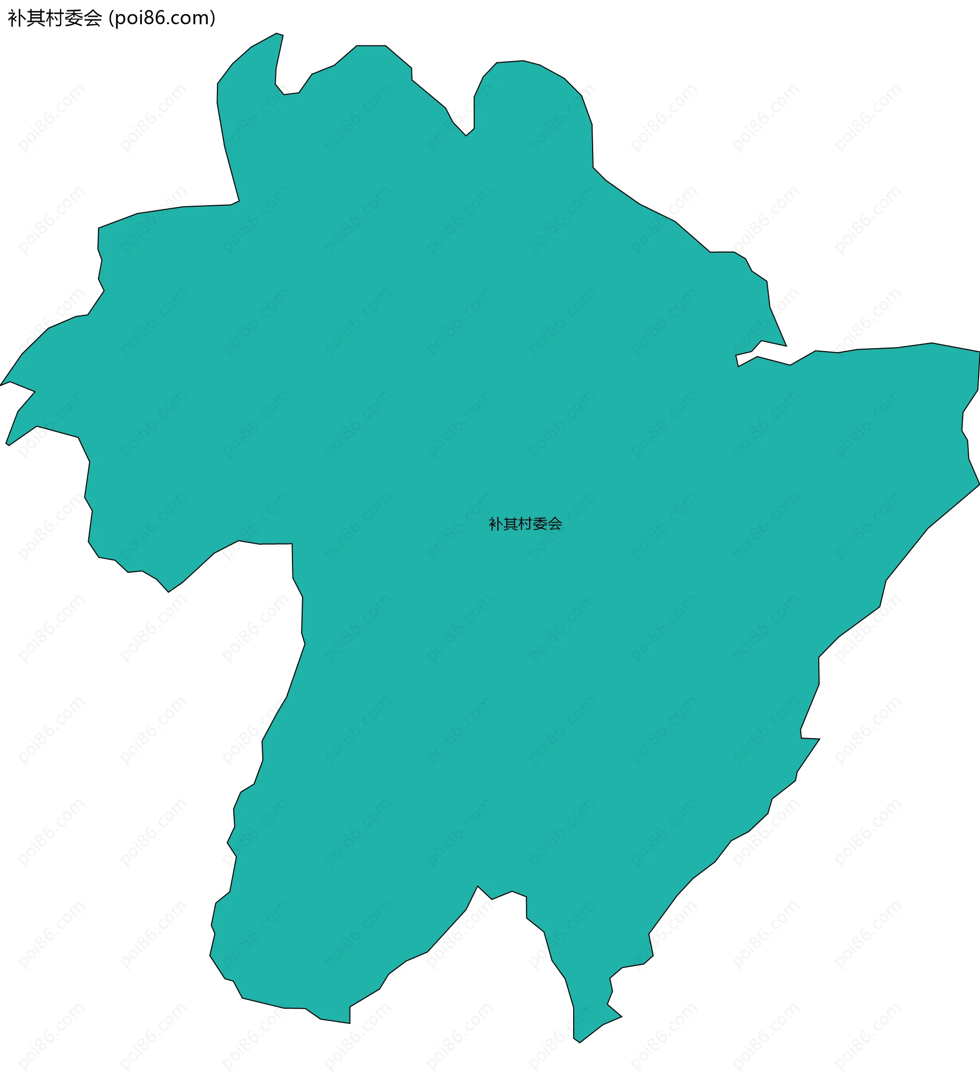补其村委会边界地图