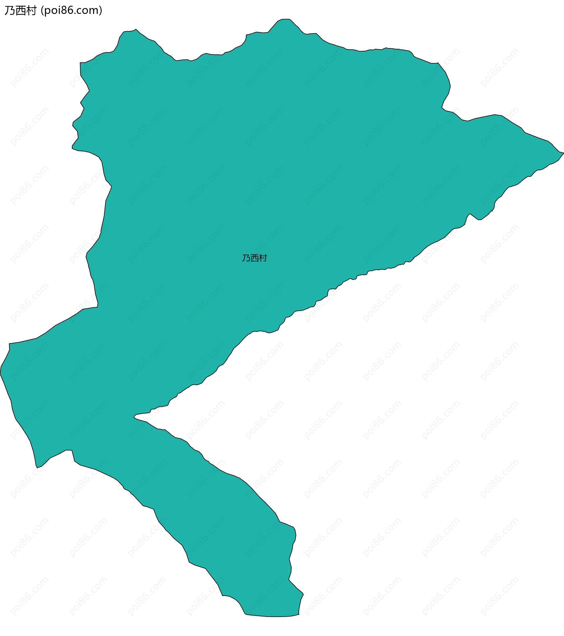 乃西村边界地图