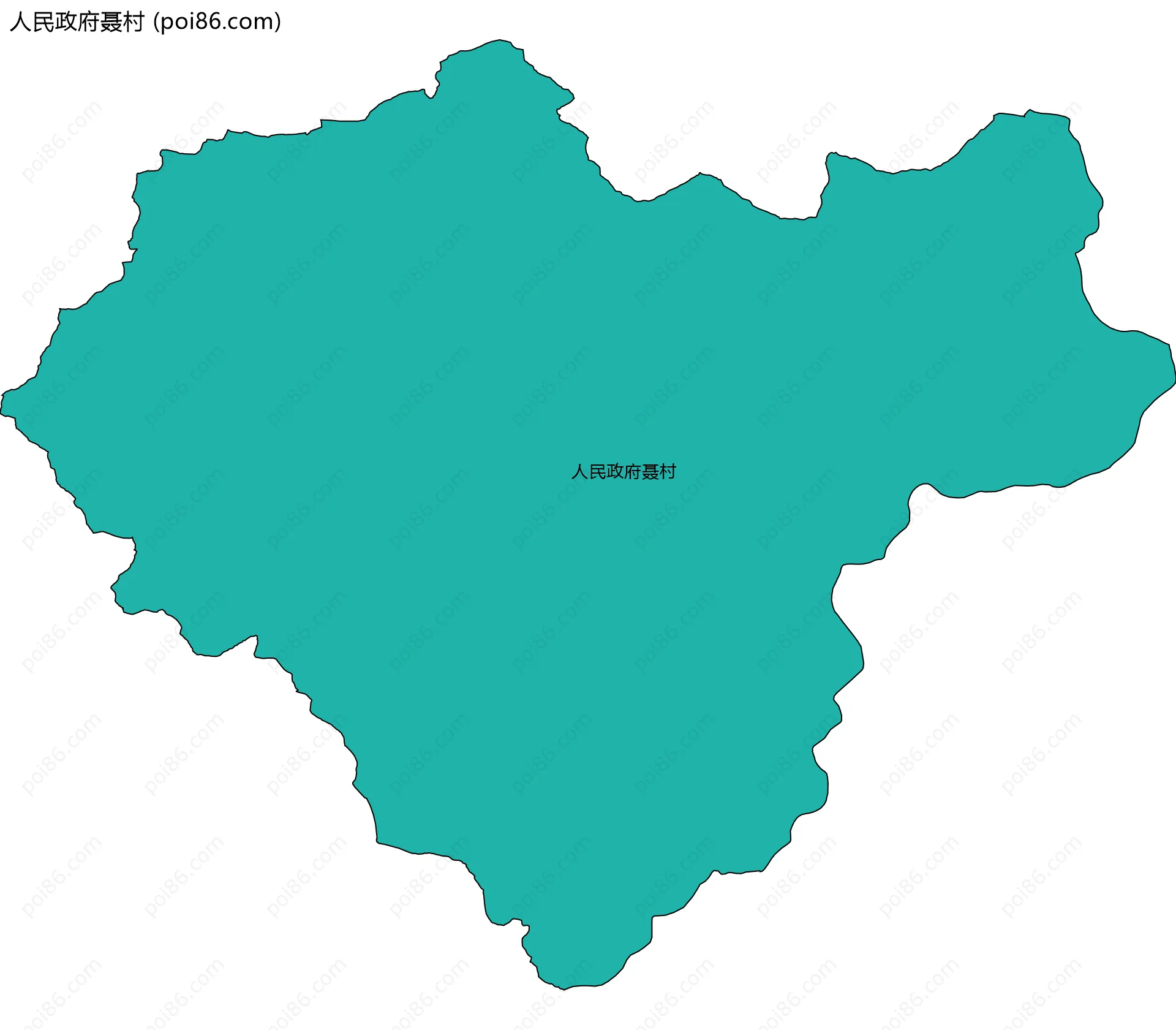 人民政府聂村边界地图