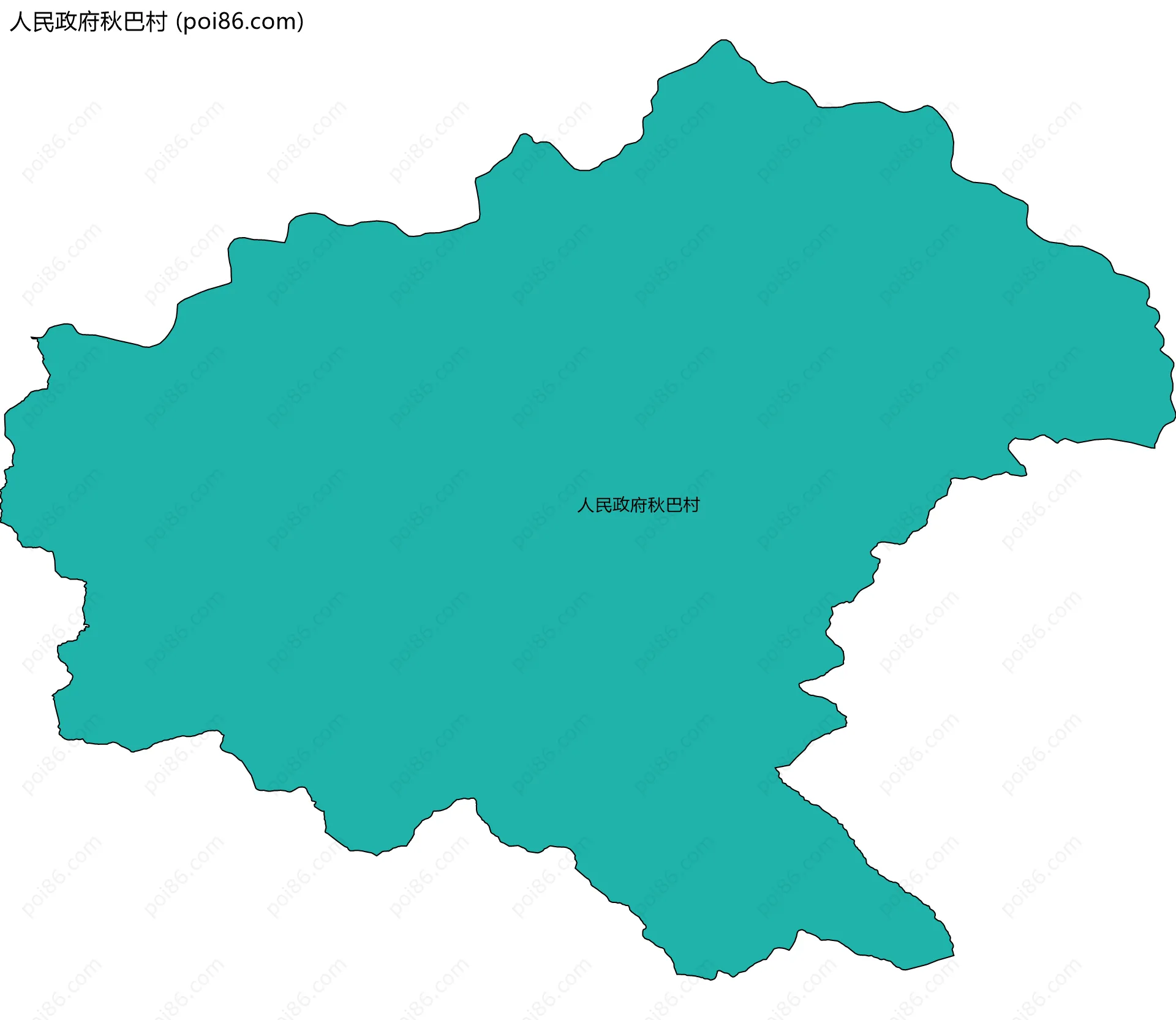 人民政府秋巴村边界地图
