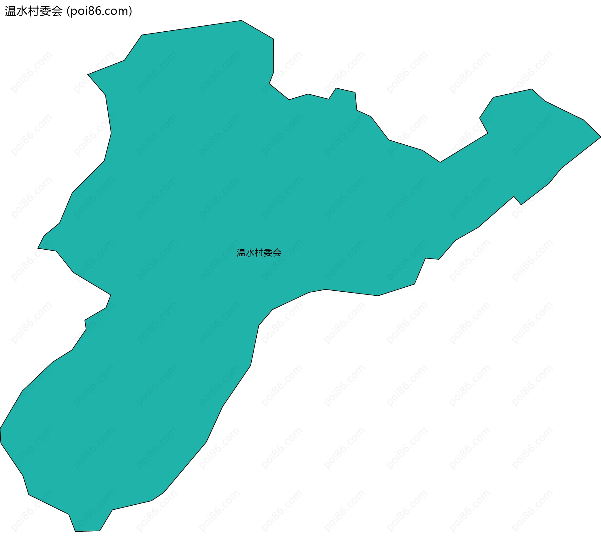 温水村委会边界地图