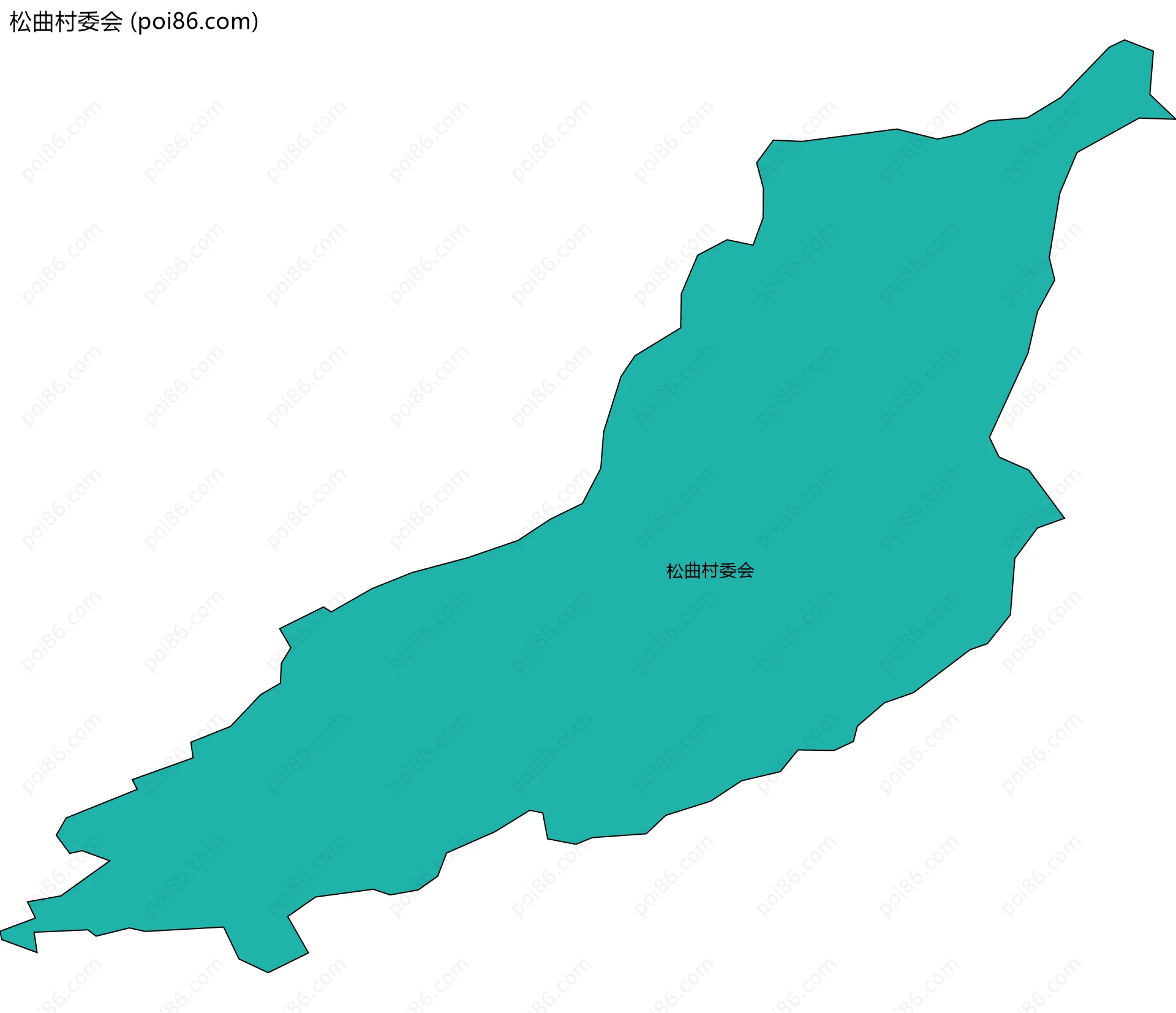 松曲村委会边界地图