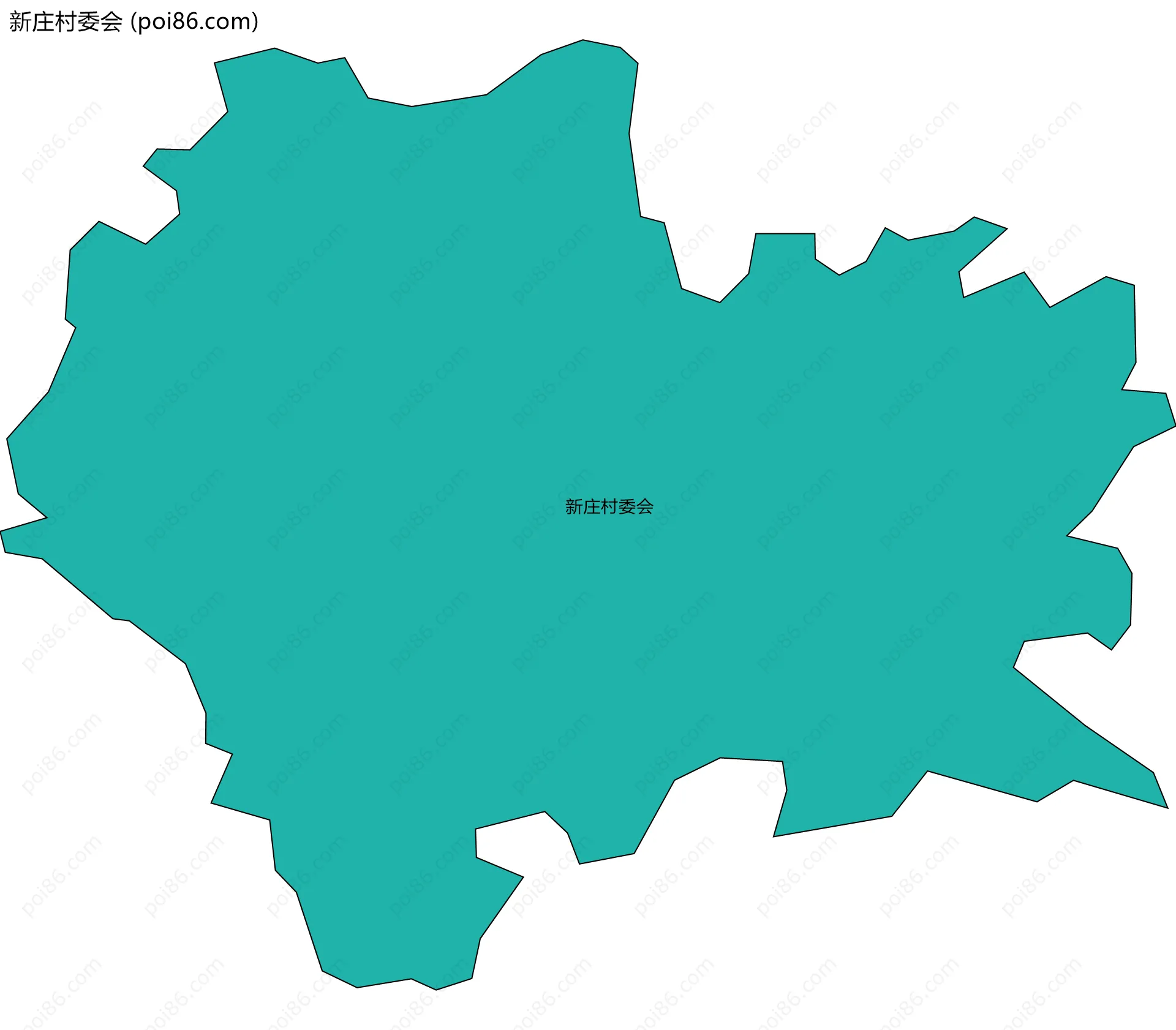 新庄村委会边界地图