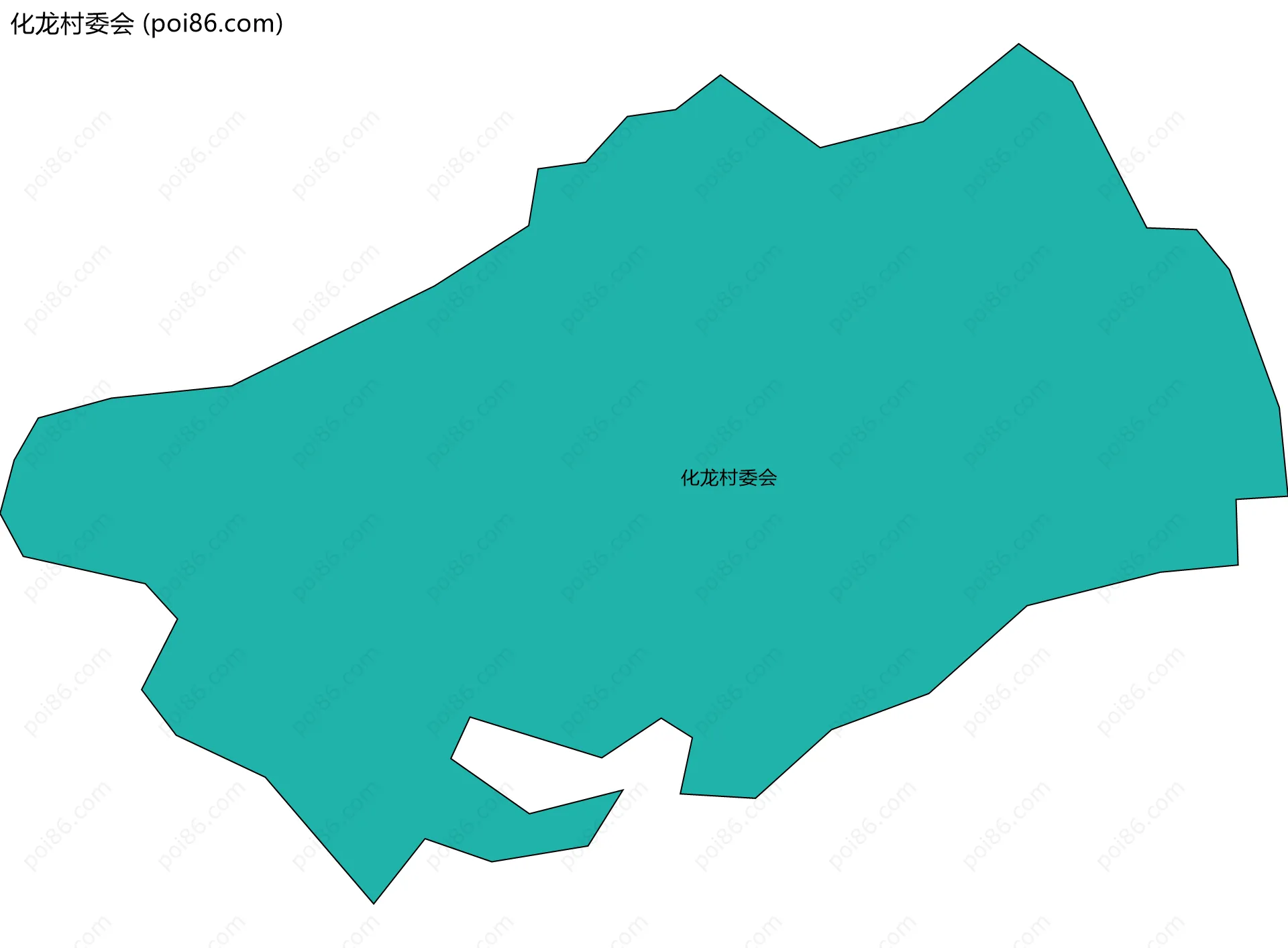 化龙村委会边界地图