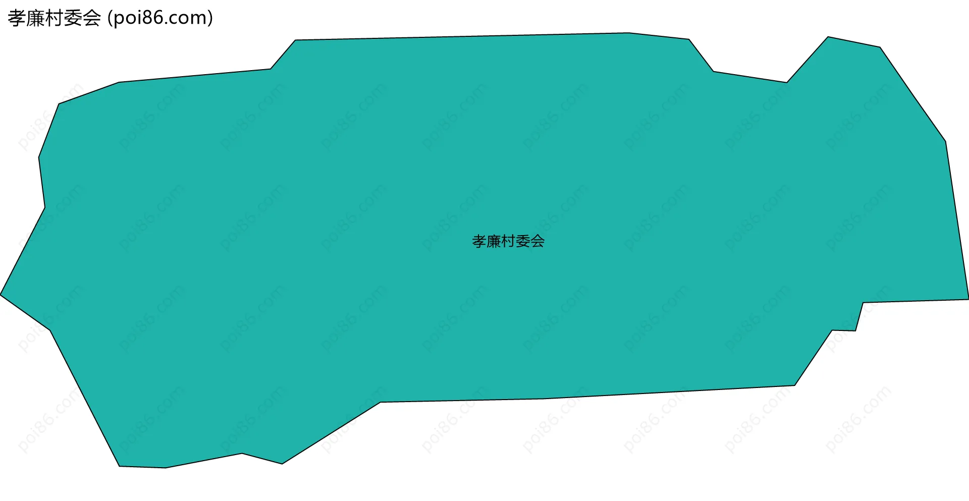 孝廉村委会边界地图