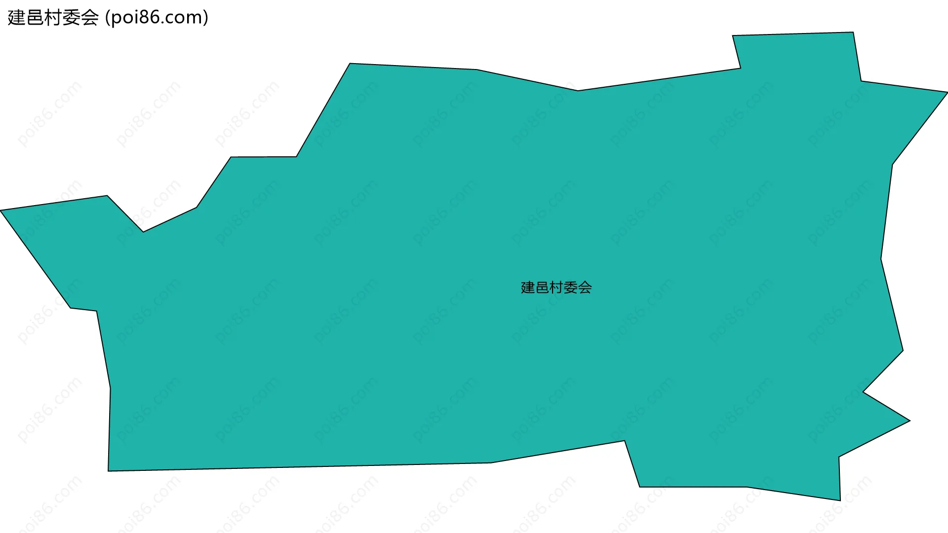 建邑村委会边界地图