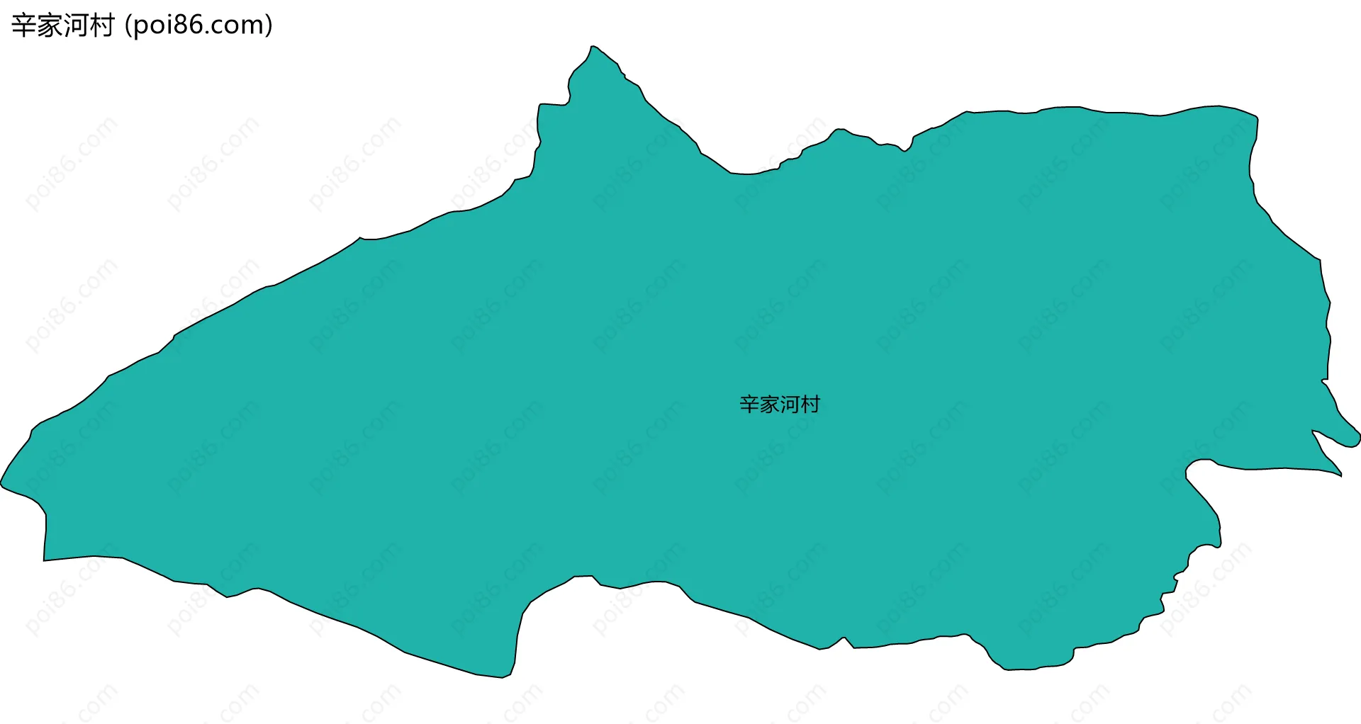辛家河村边界地图