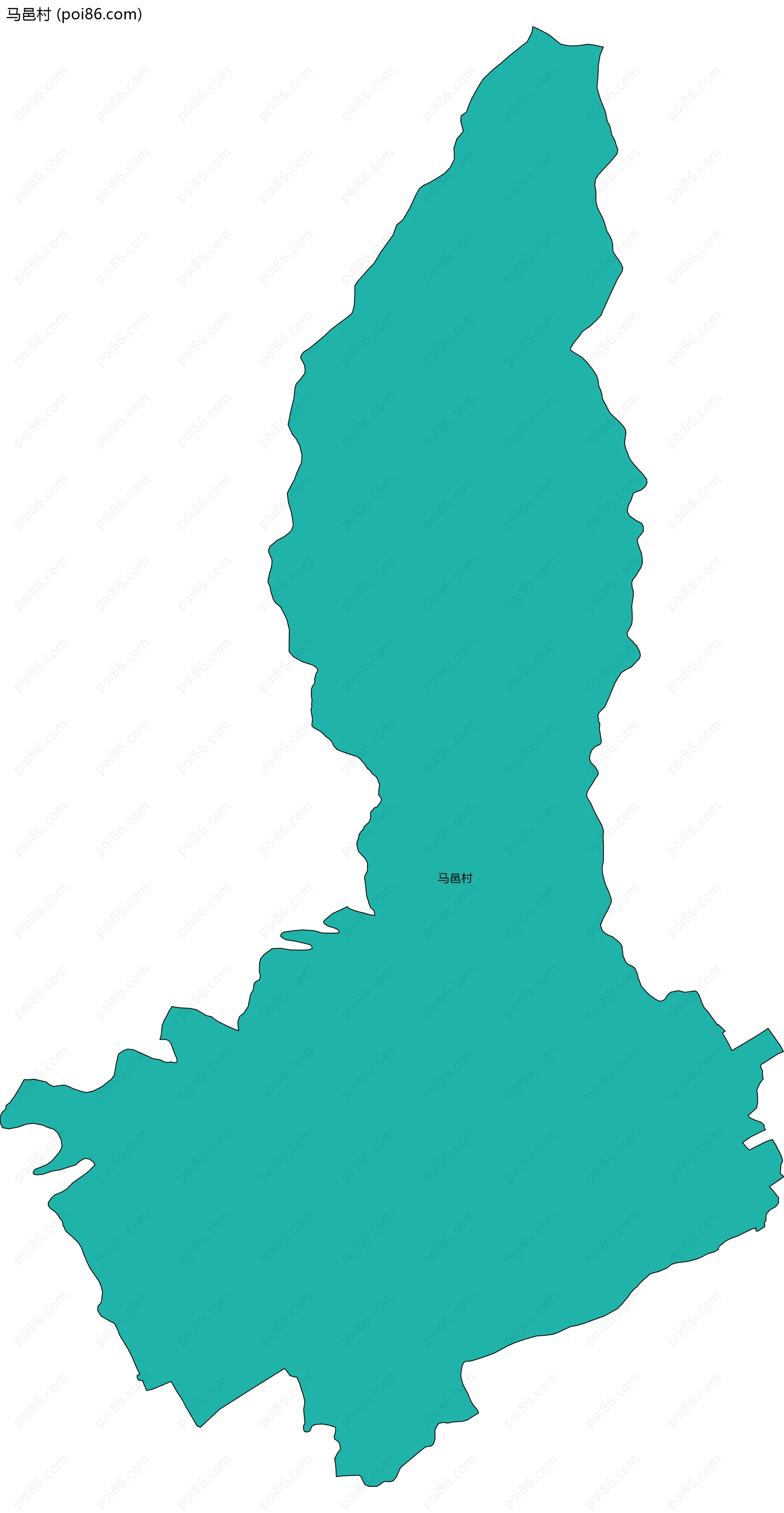 马邑村边界地图