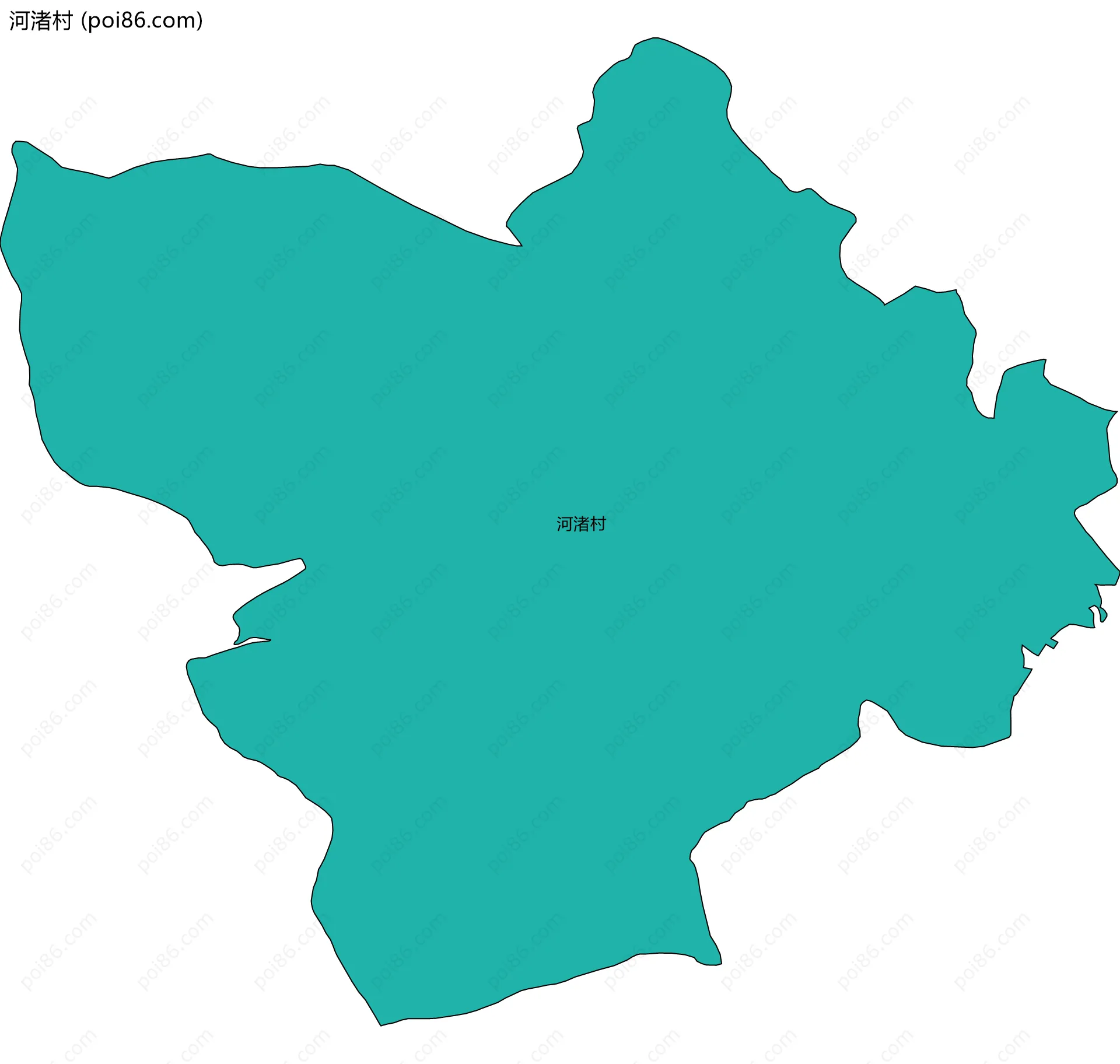 河渚村边界地图