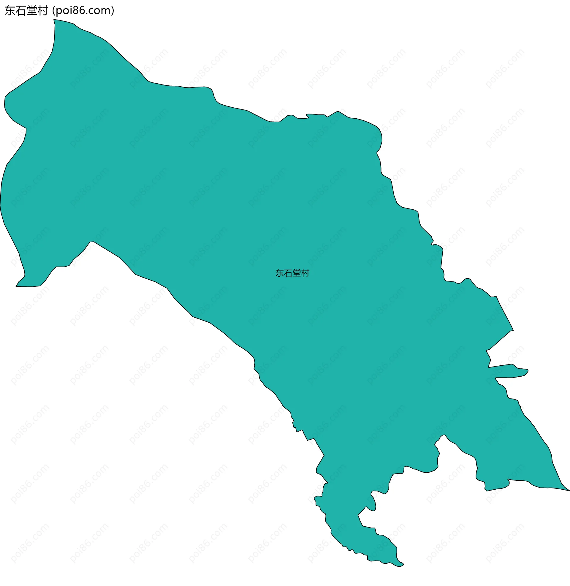 东石堂村边界地图