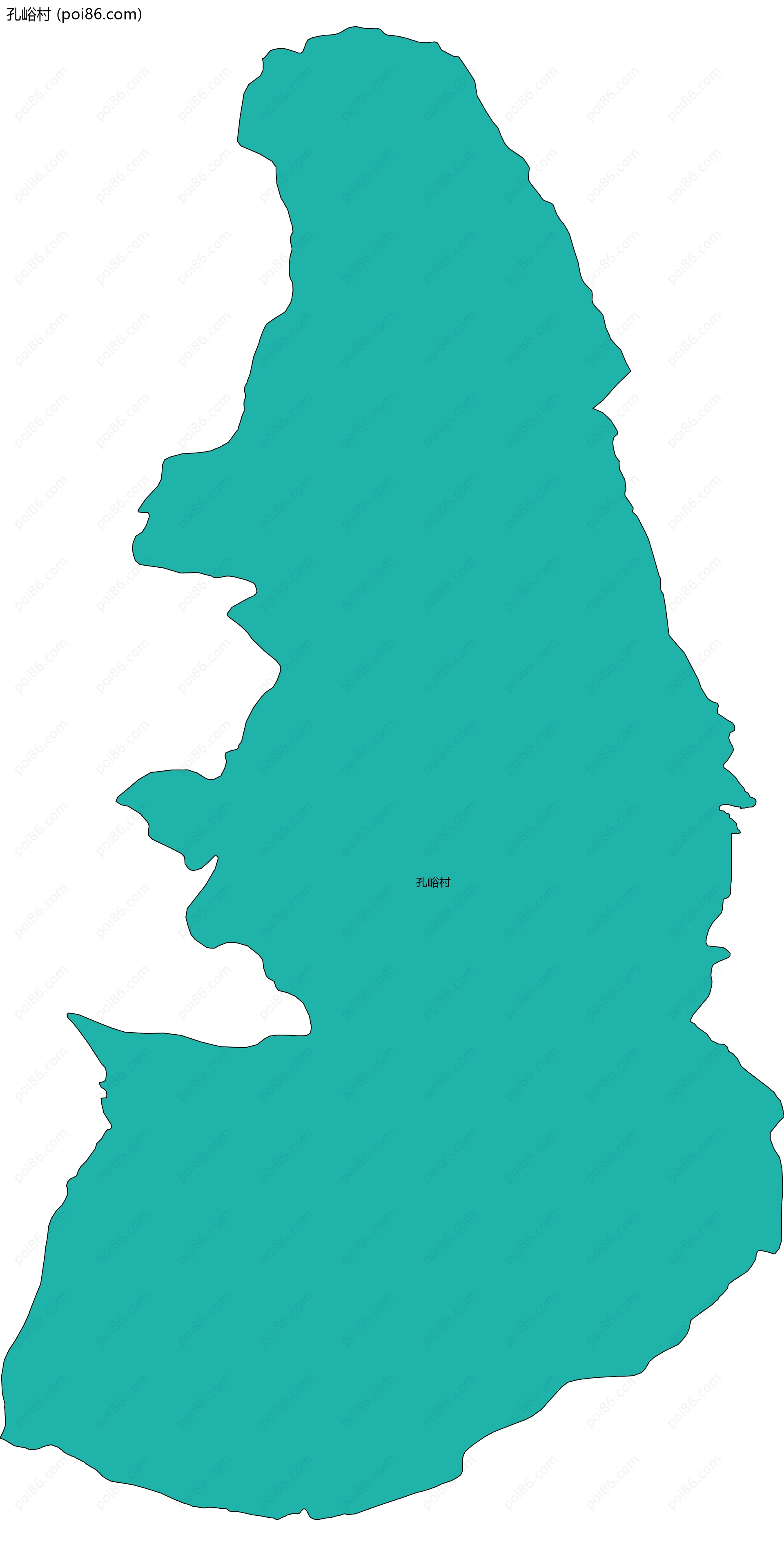 孔峪村边界地图