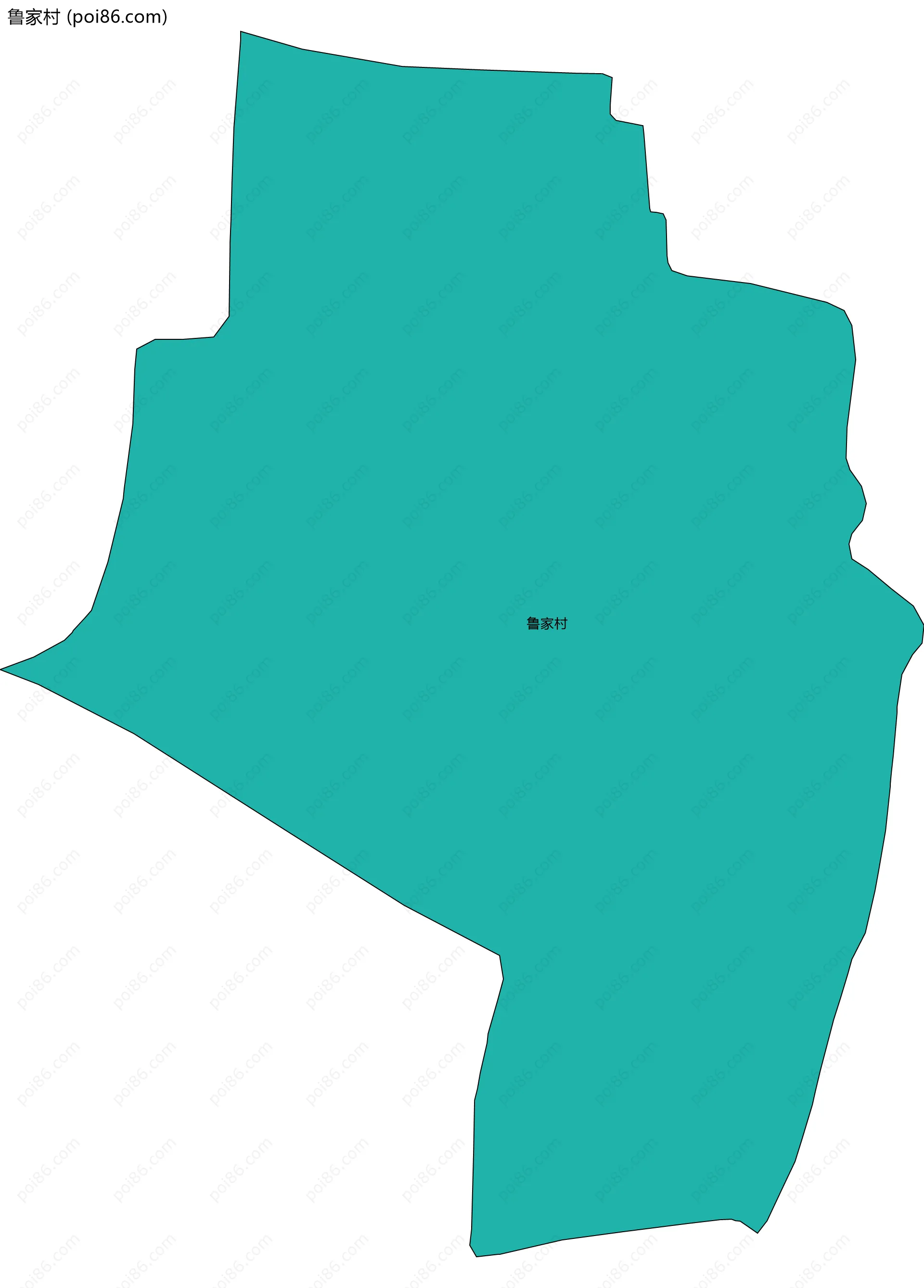 鲁家村边界地图