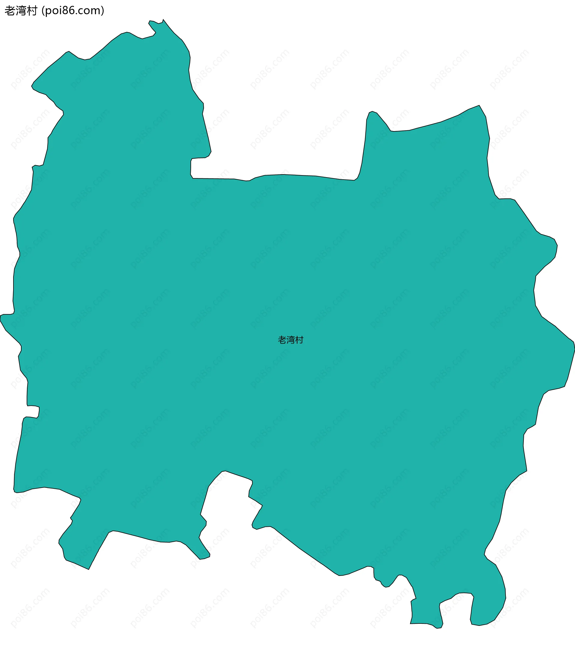 老湾村边界地图