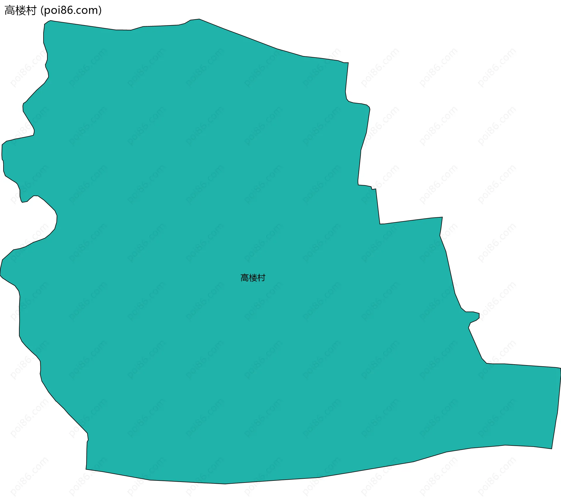 高楼村边界地图