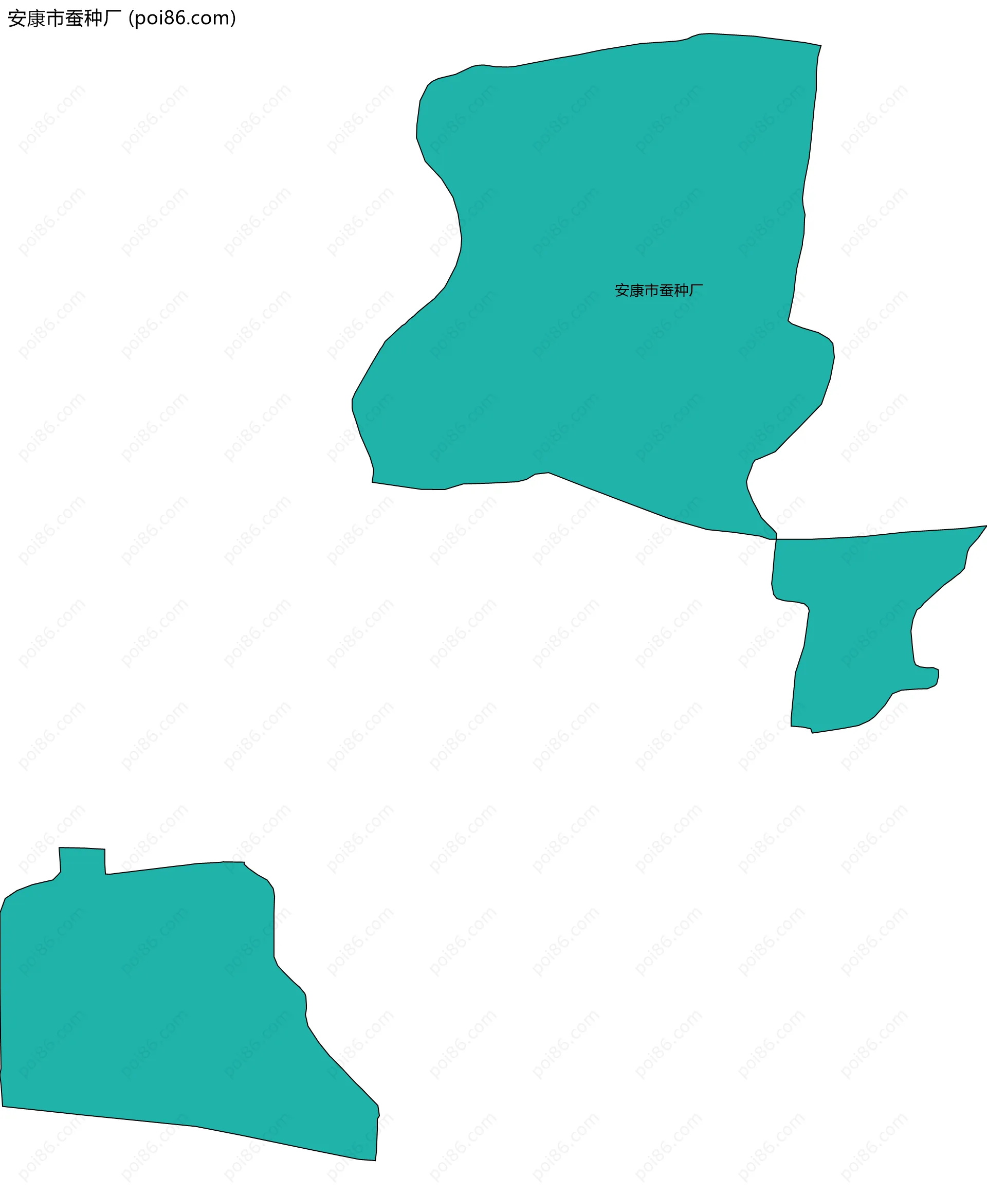 安康市蚕种厂边界地图