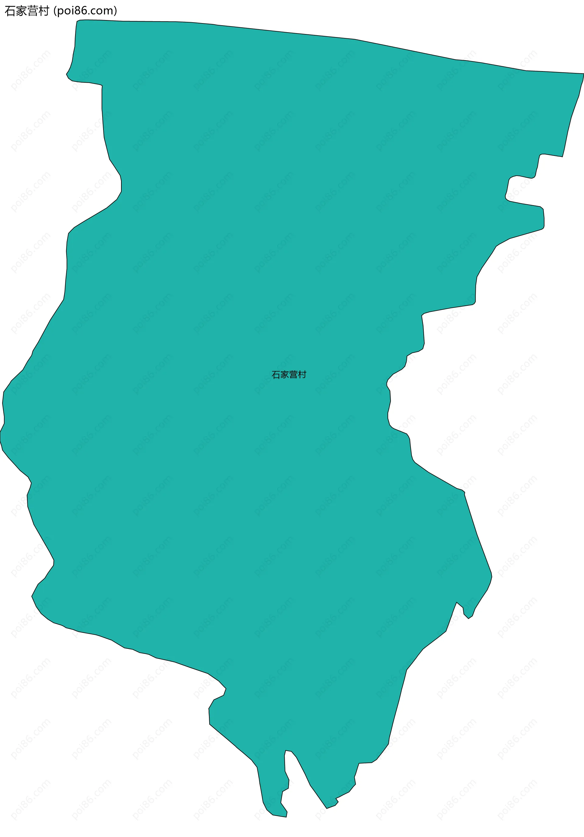 石家营村边界地图