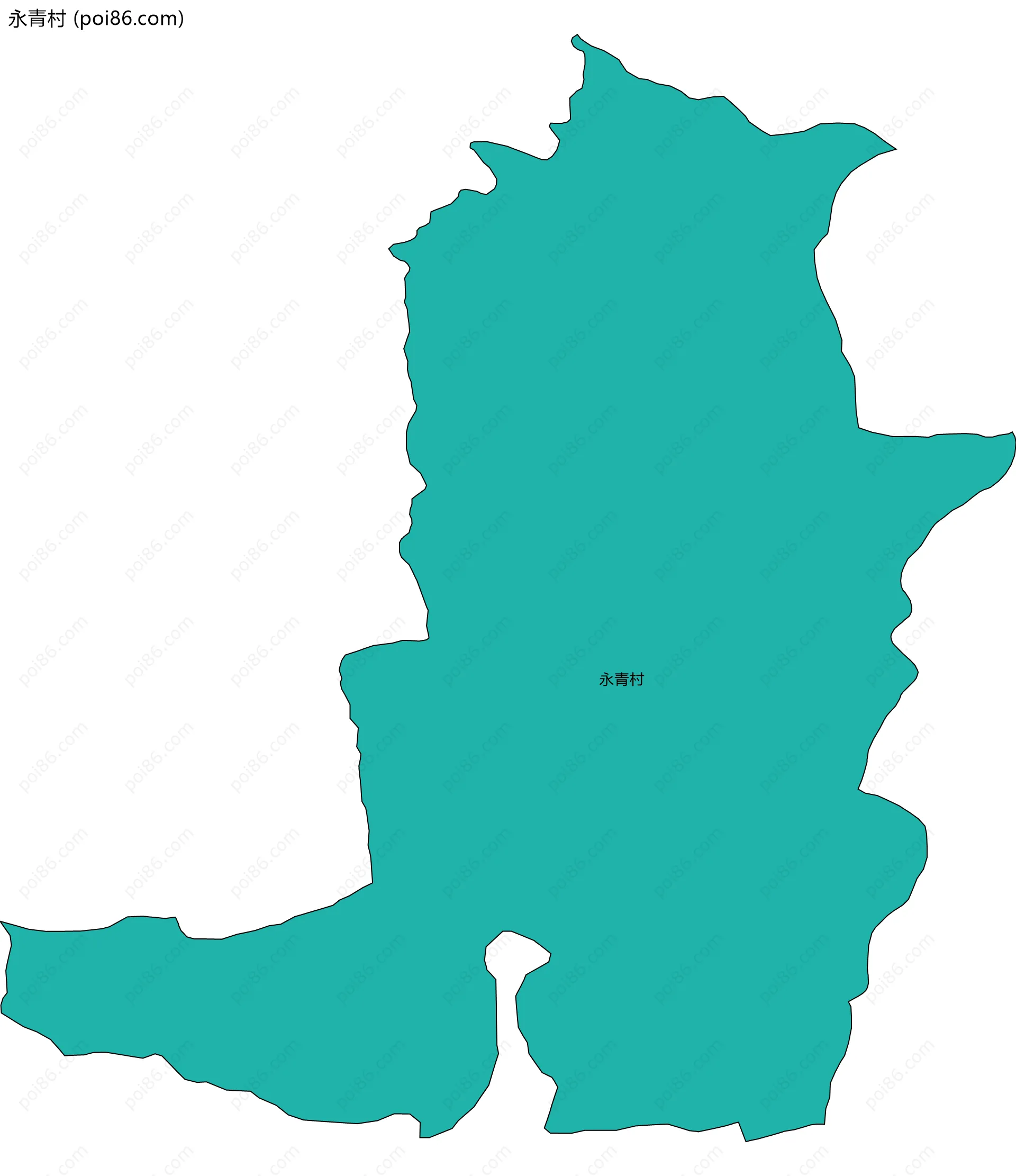 永青村边界地图