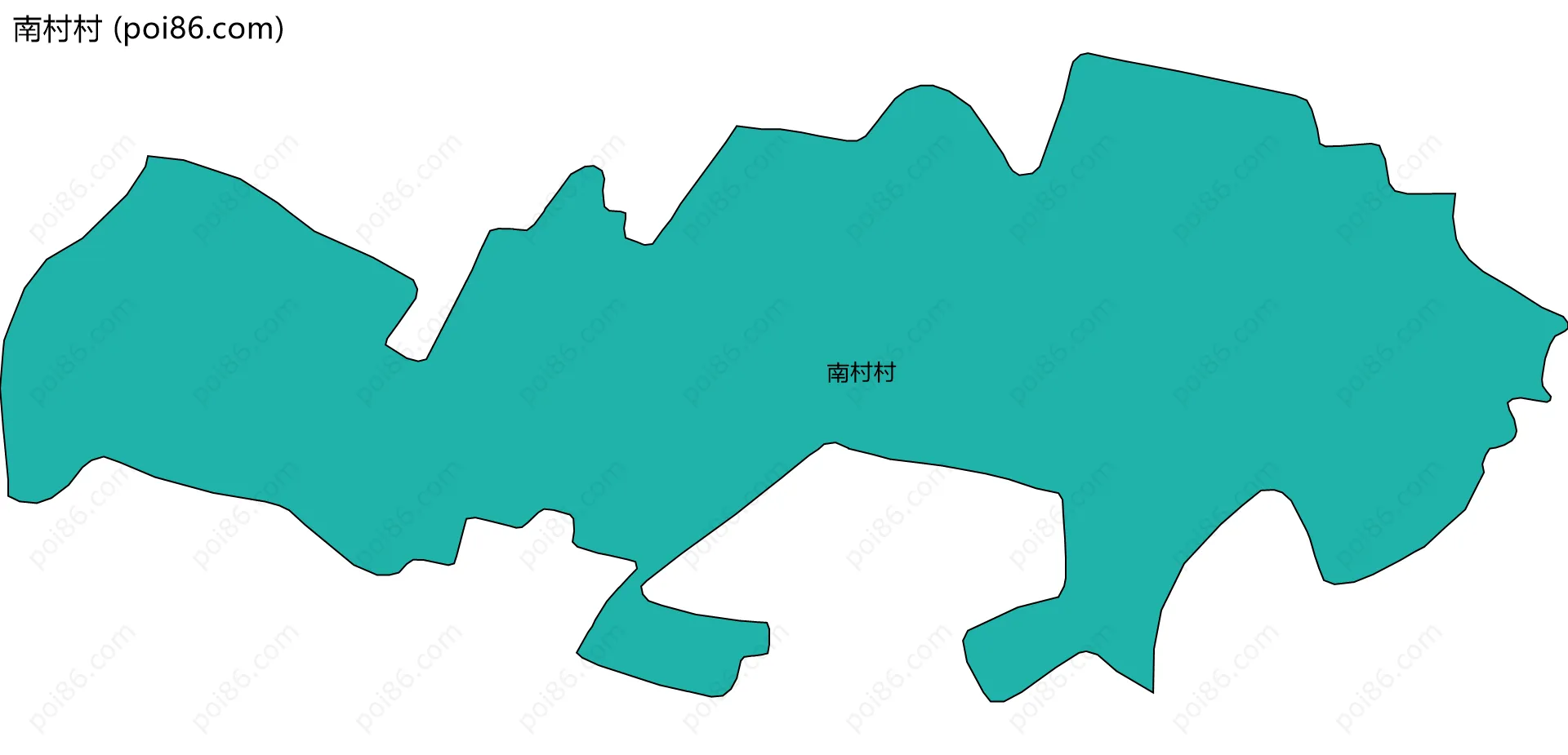 南村村边界地图