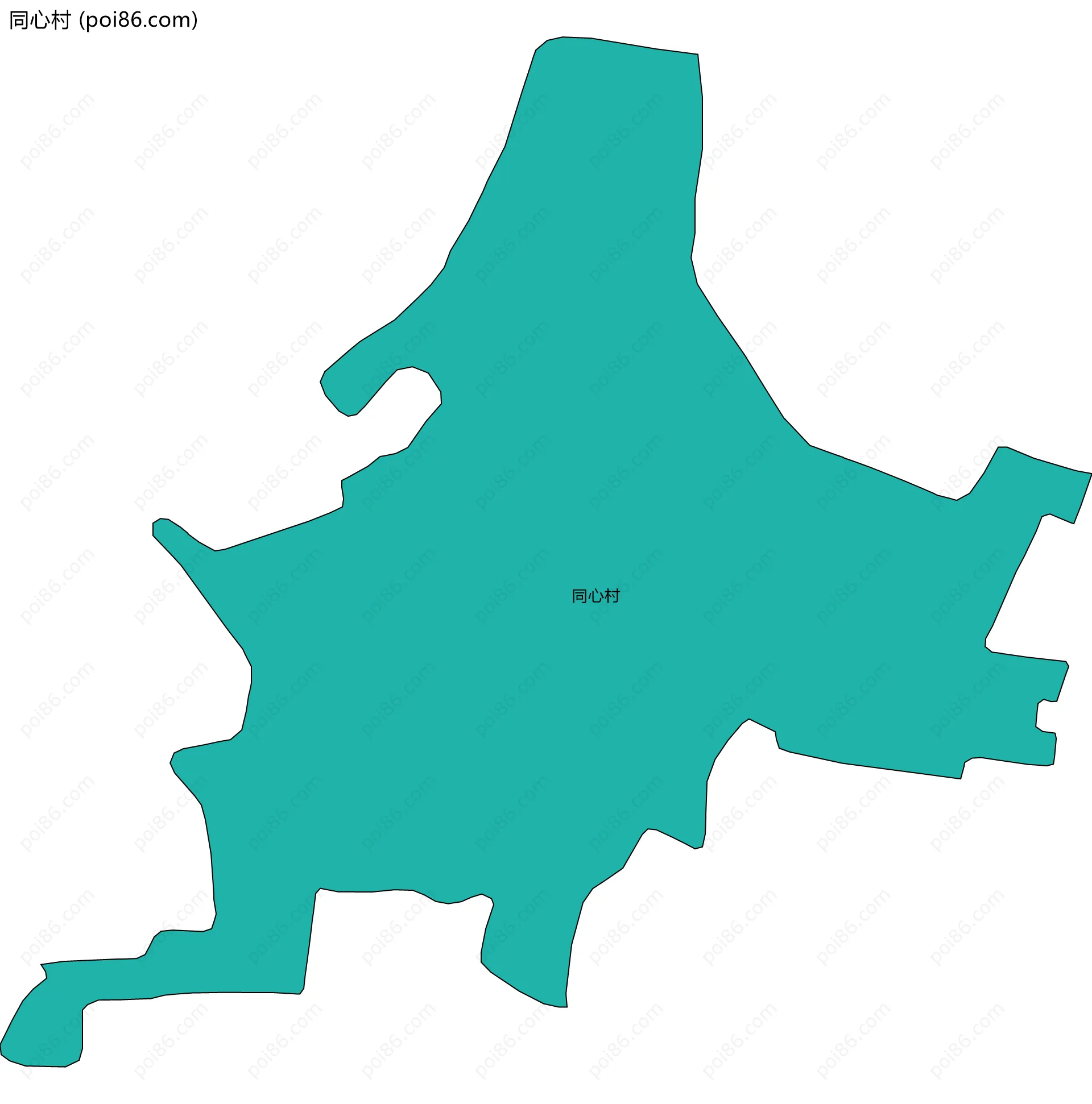 同心村边界地图