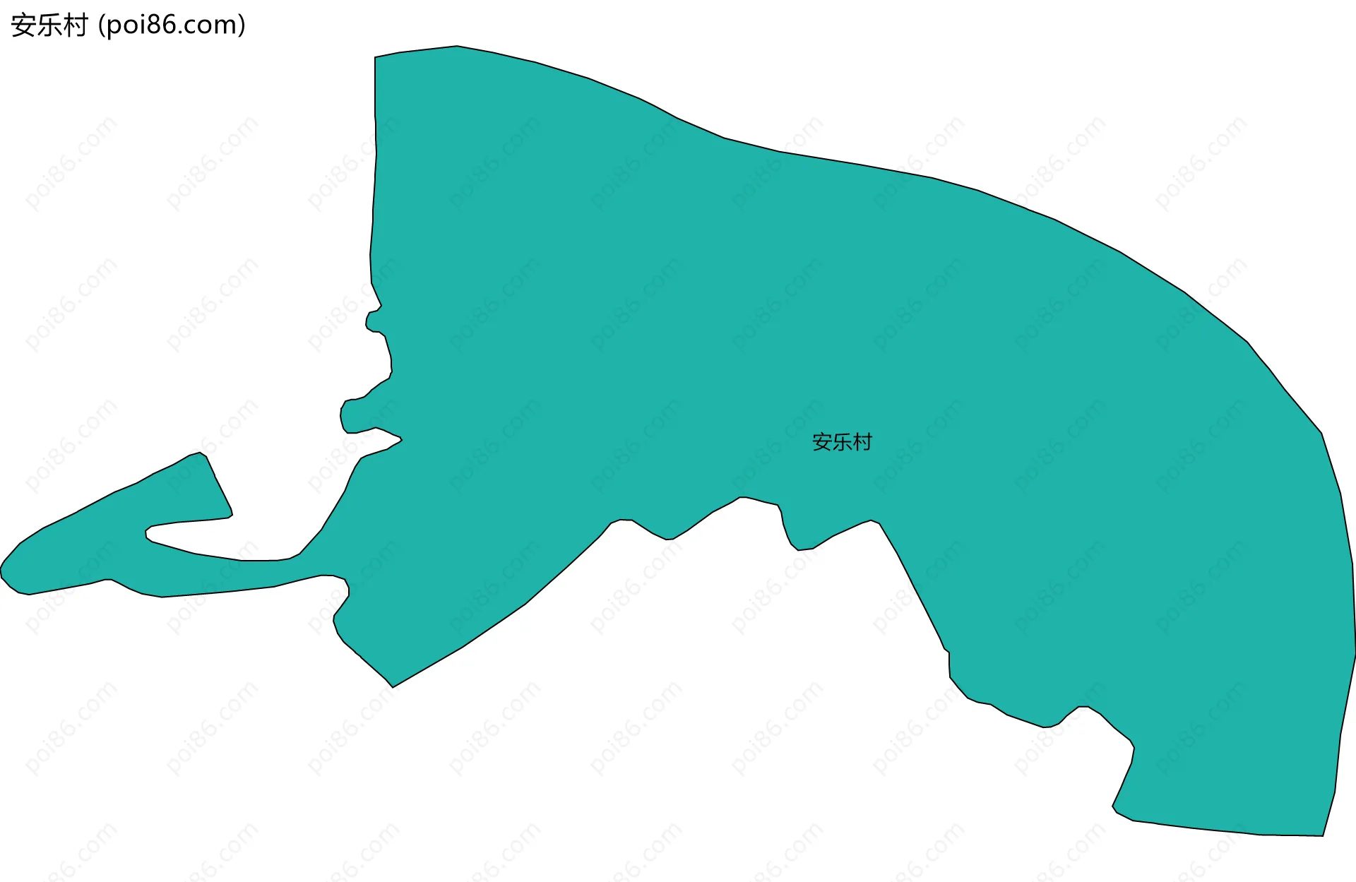 安乐村边界地图