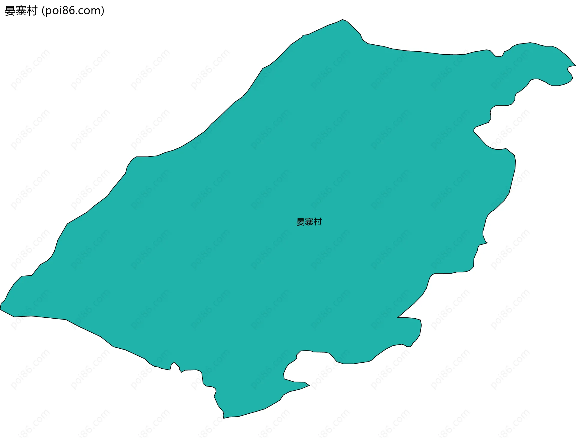 晏寨村边界地图