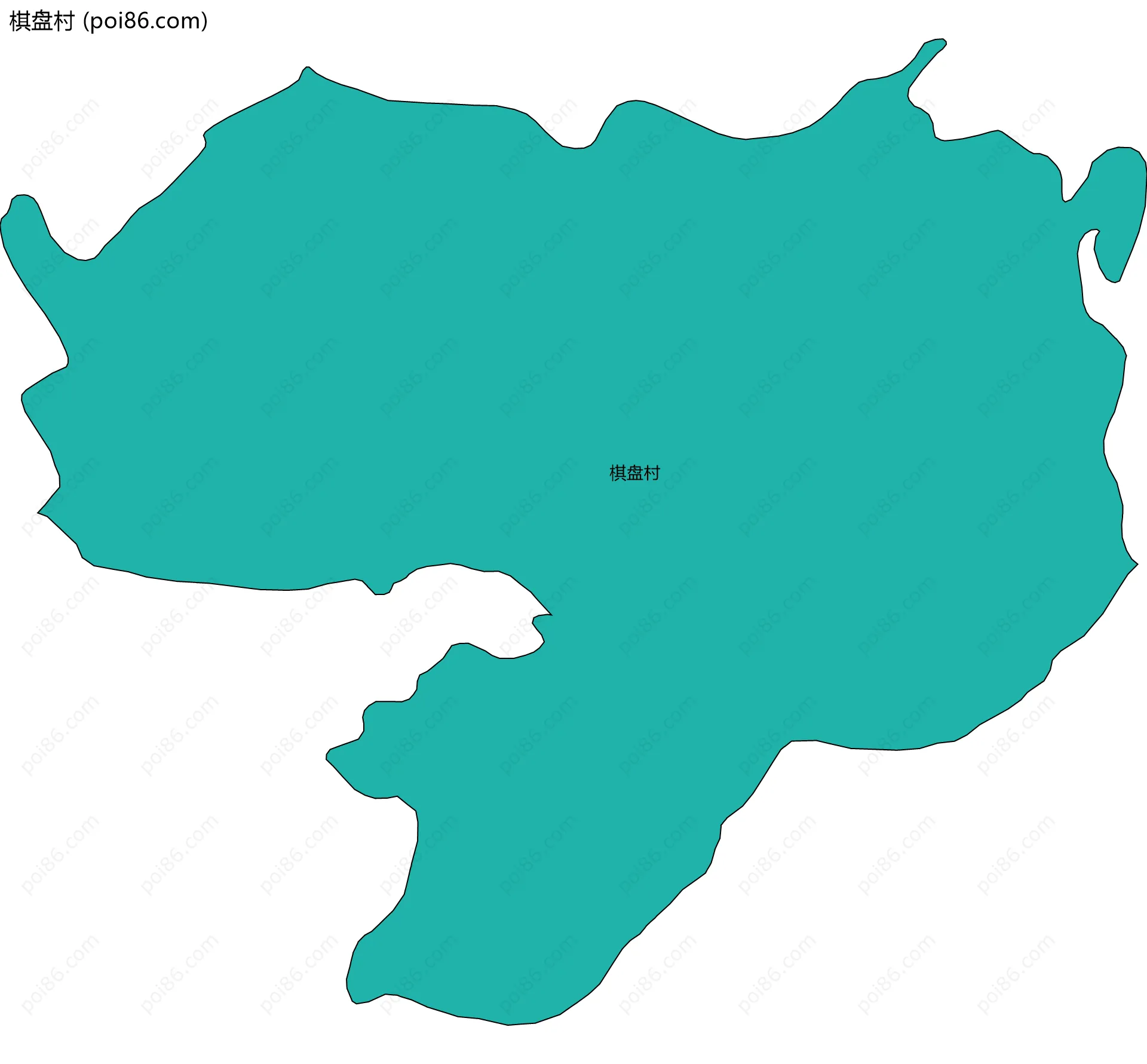 棋盘村边界地图