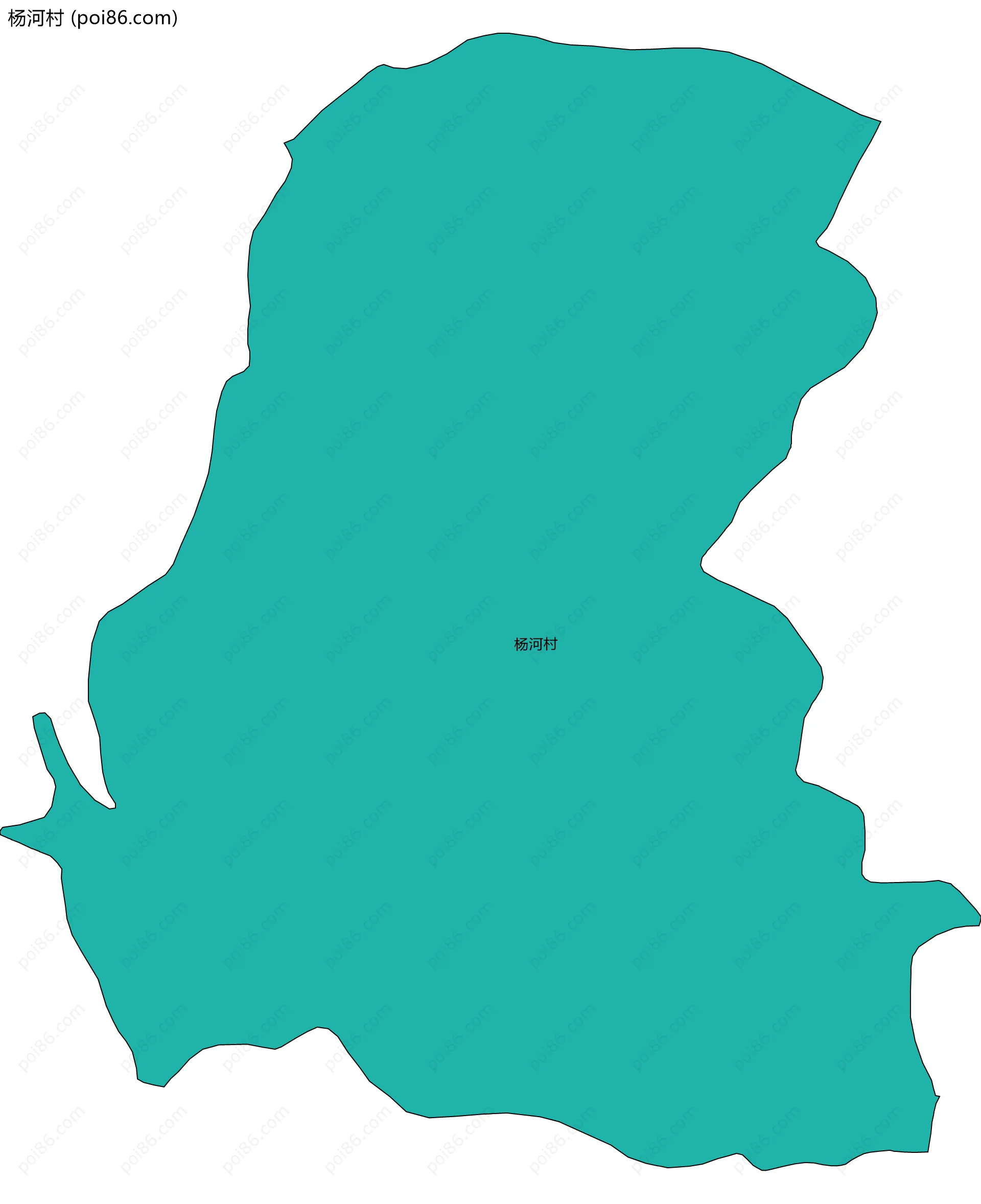 杨河村边界地图