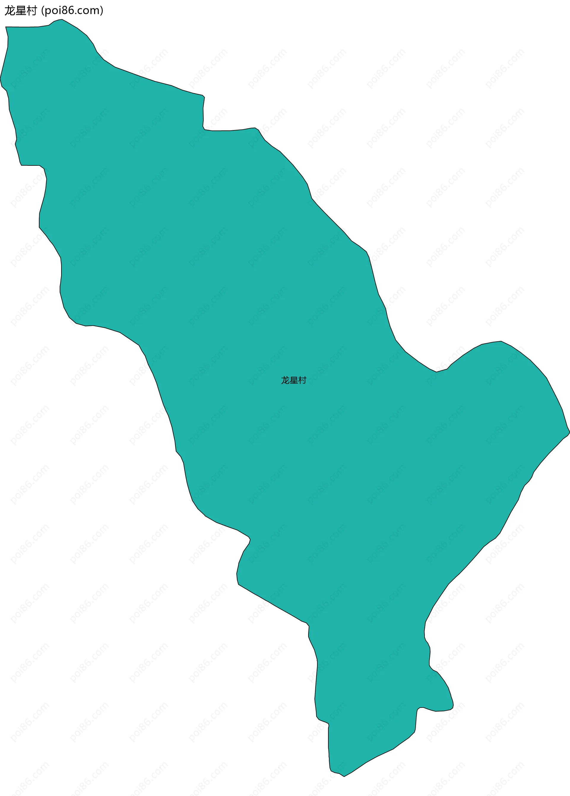 龙星村边界地图