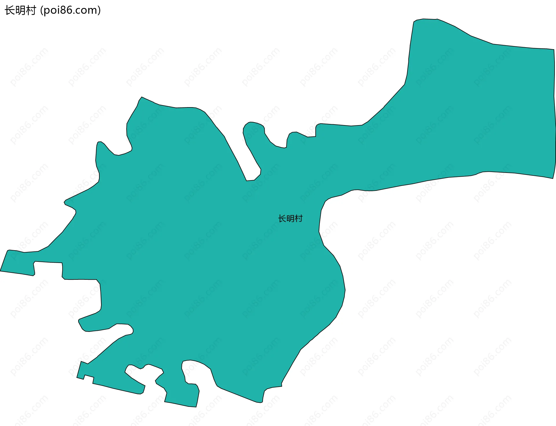 长明村边界地图