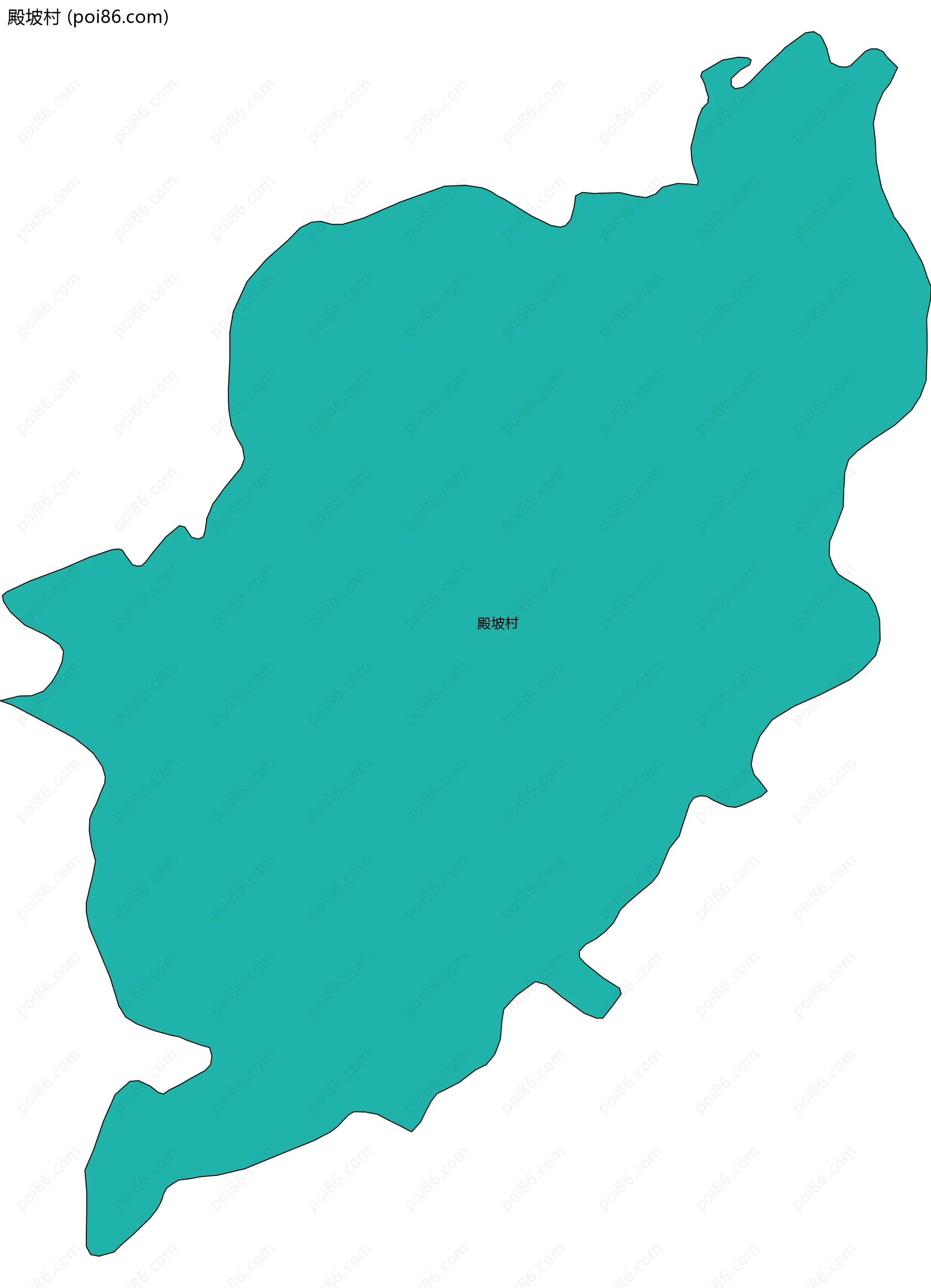 殿坡村边界地图