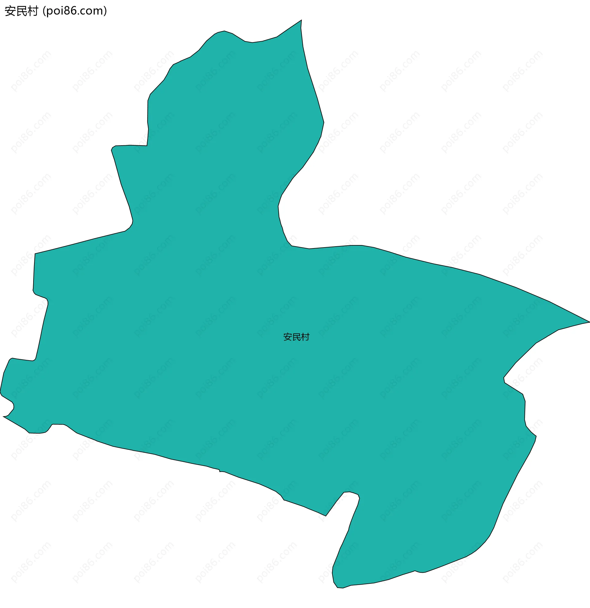 安民村边界地图