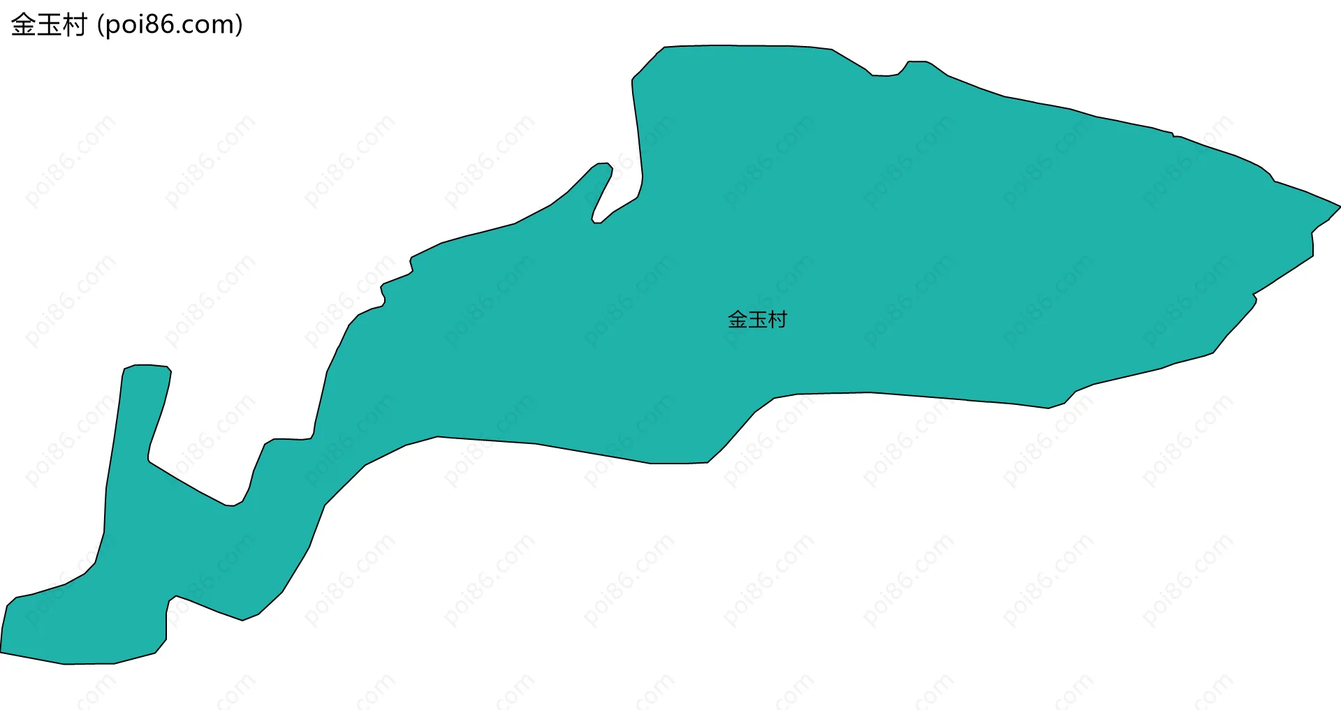 金玉村边界地图