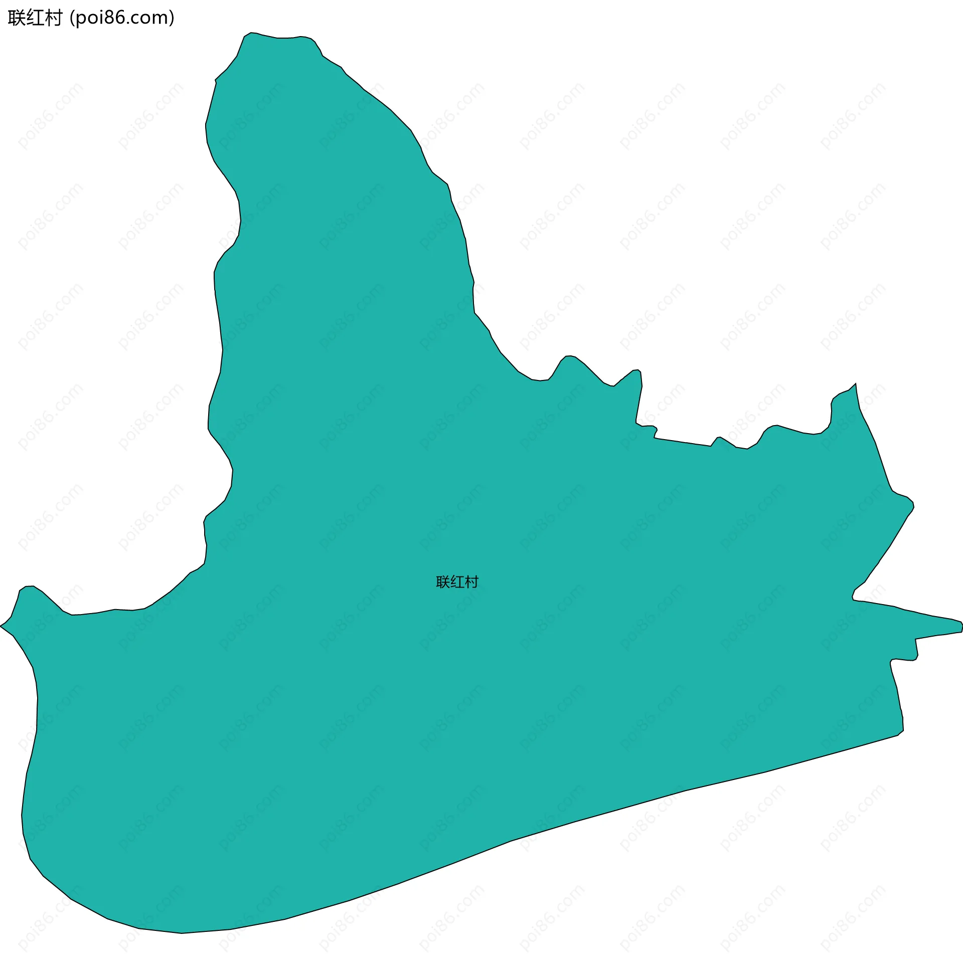 联红村边界地图