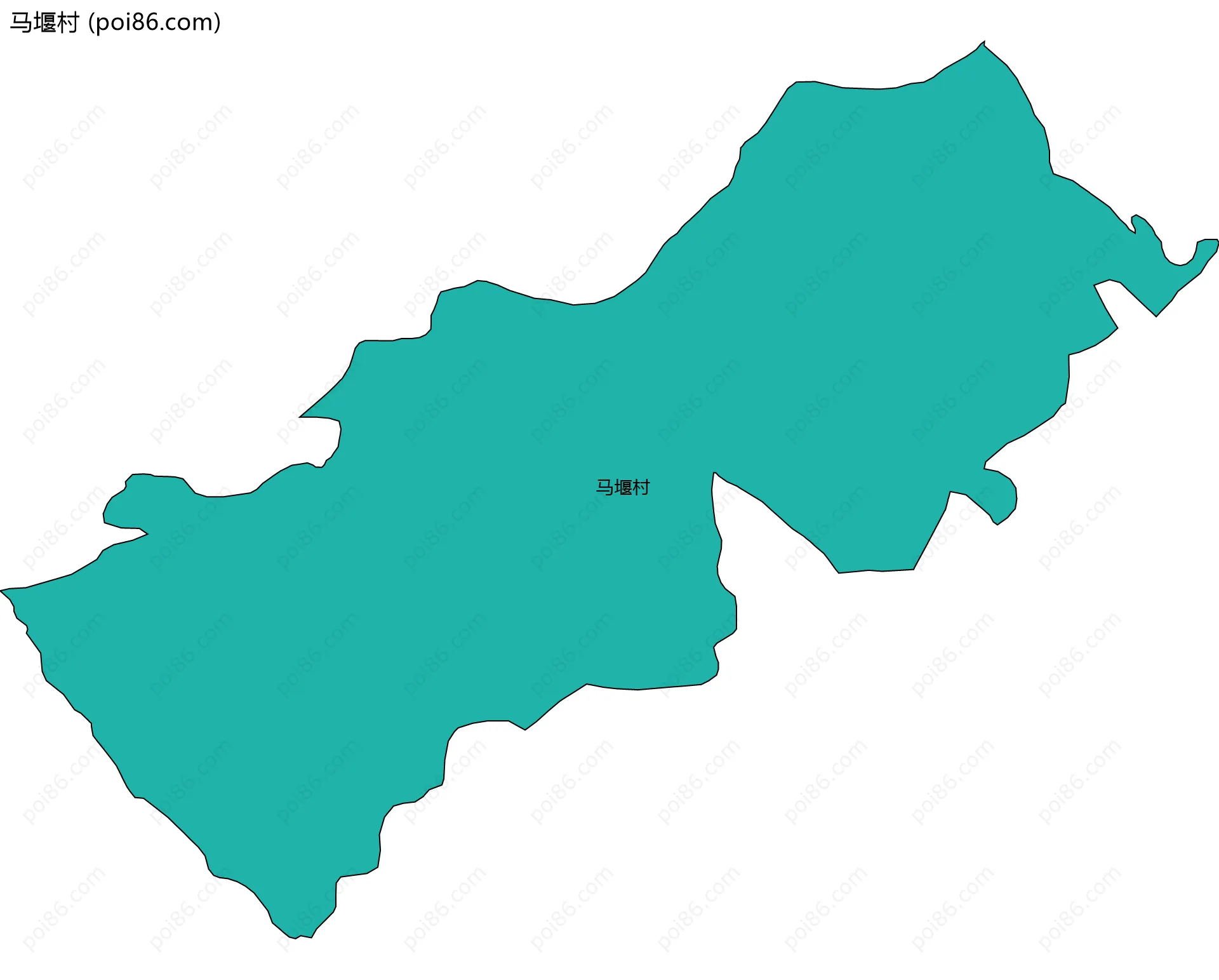 马堰村边界地图