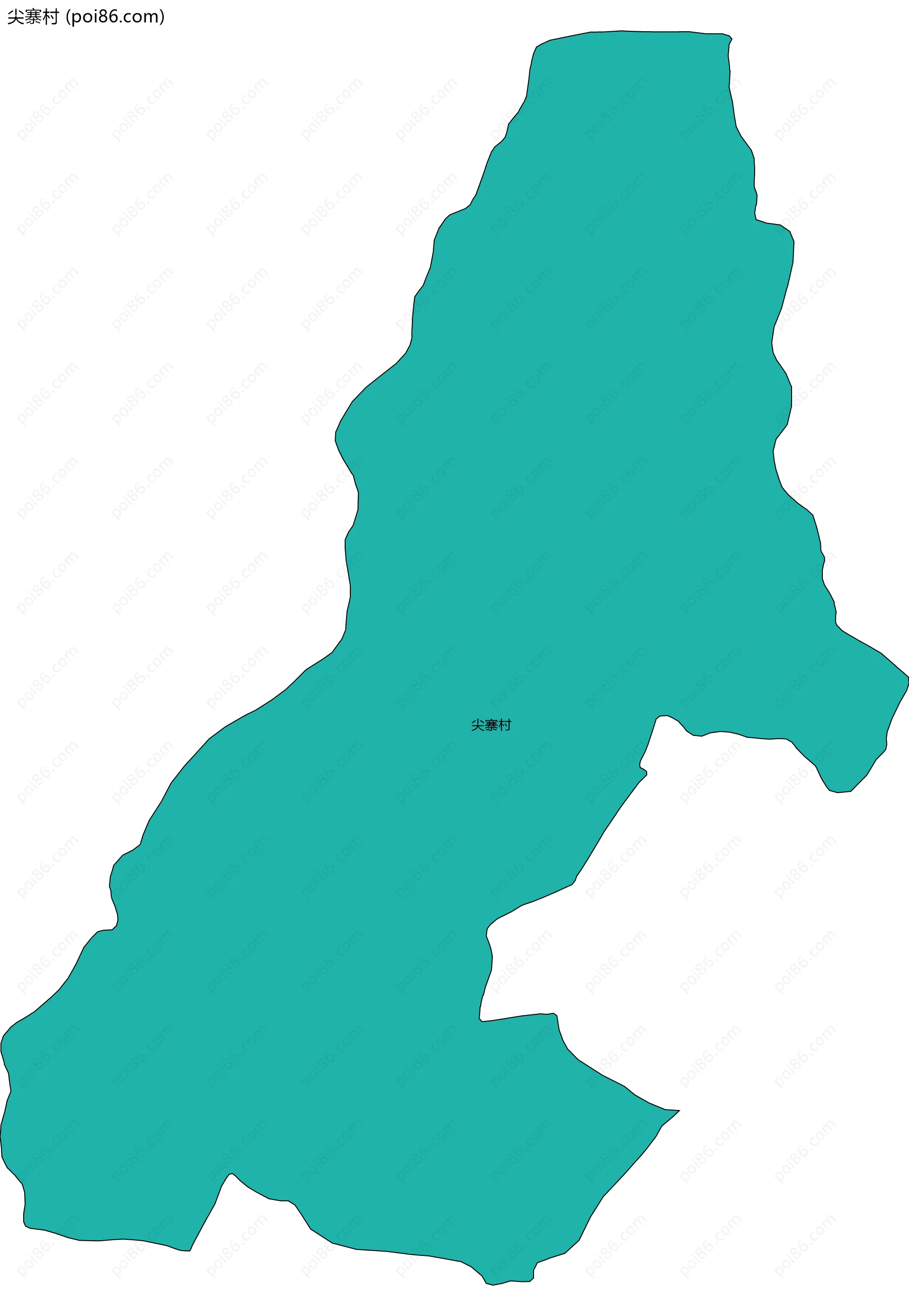 尖寨村边界地图