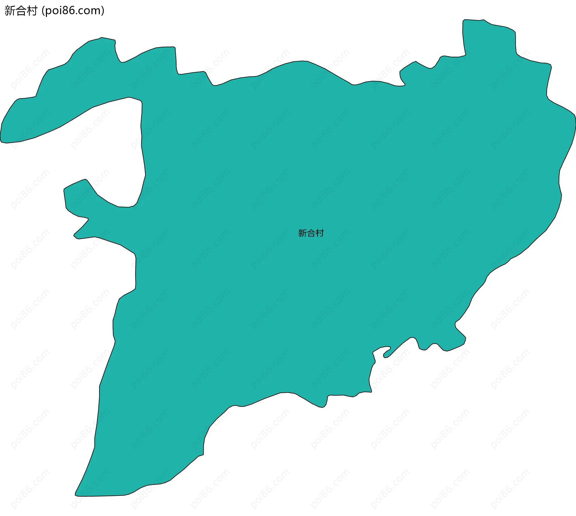 新合村边界地图