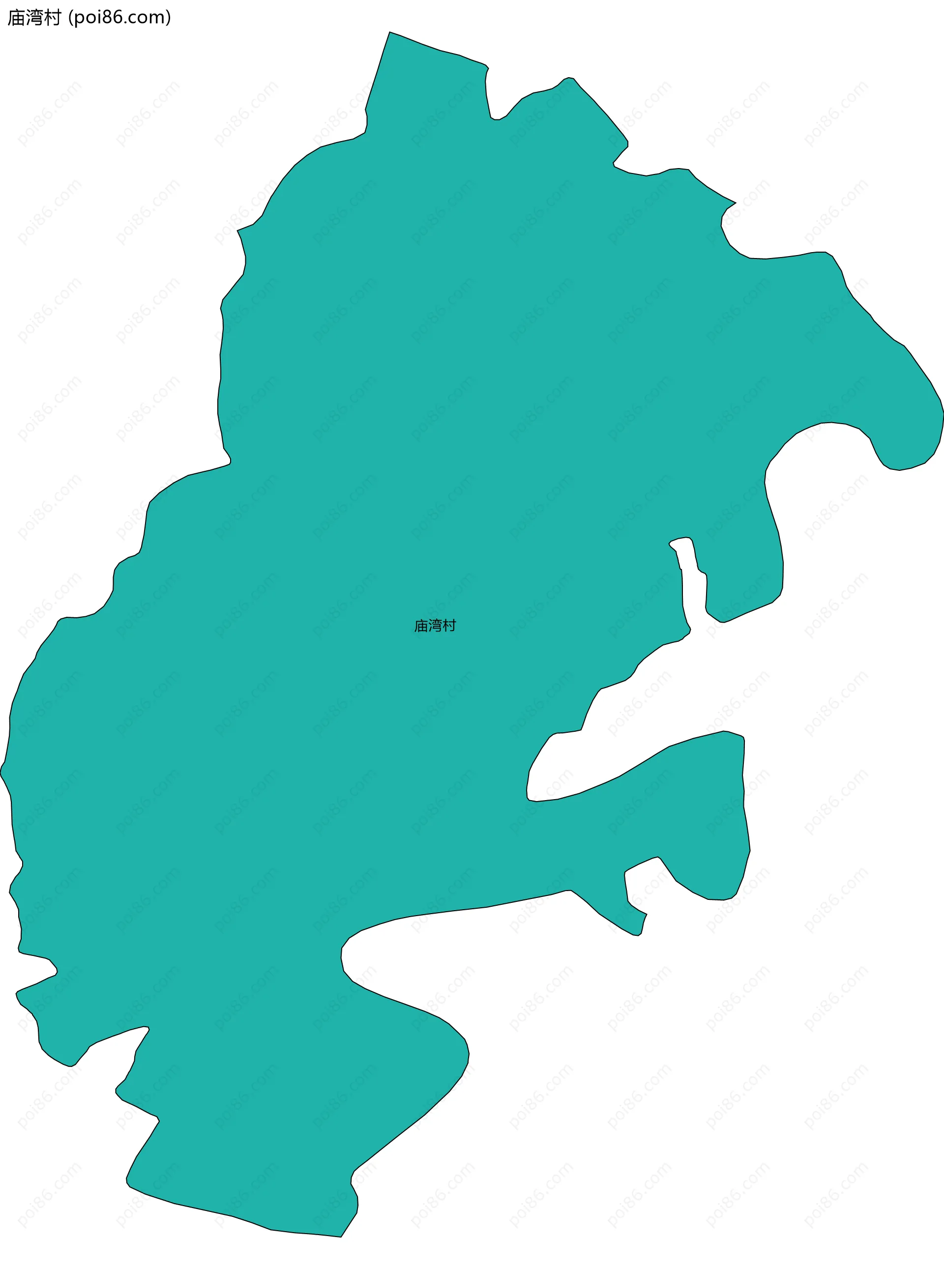 庙湾村边界地图