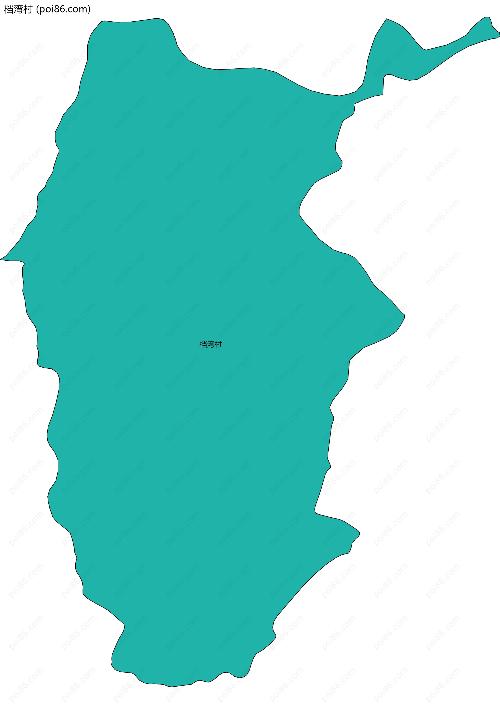 档湾村边界地图