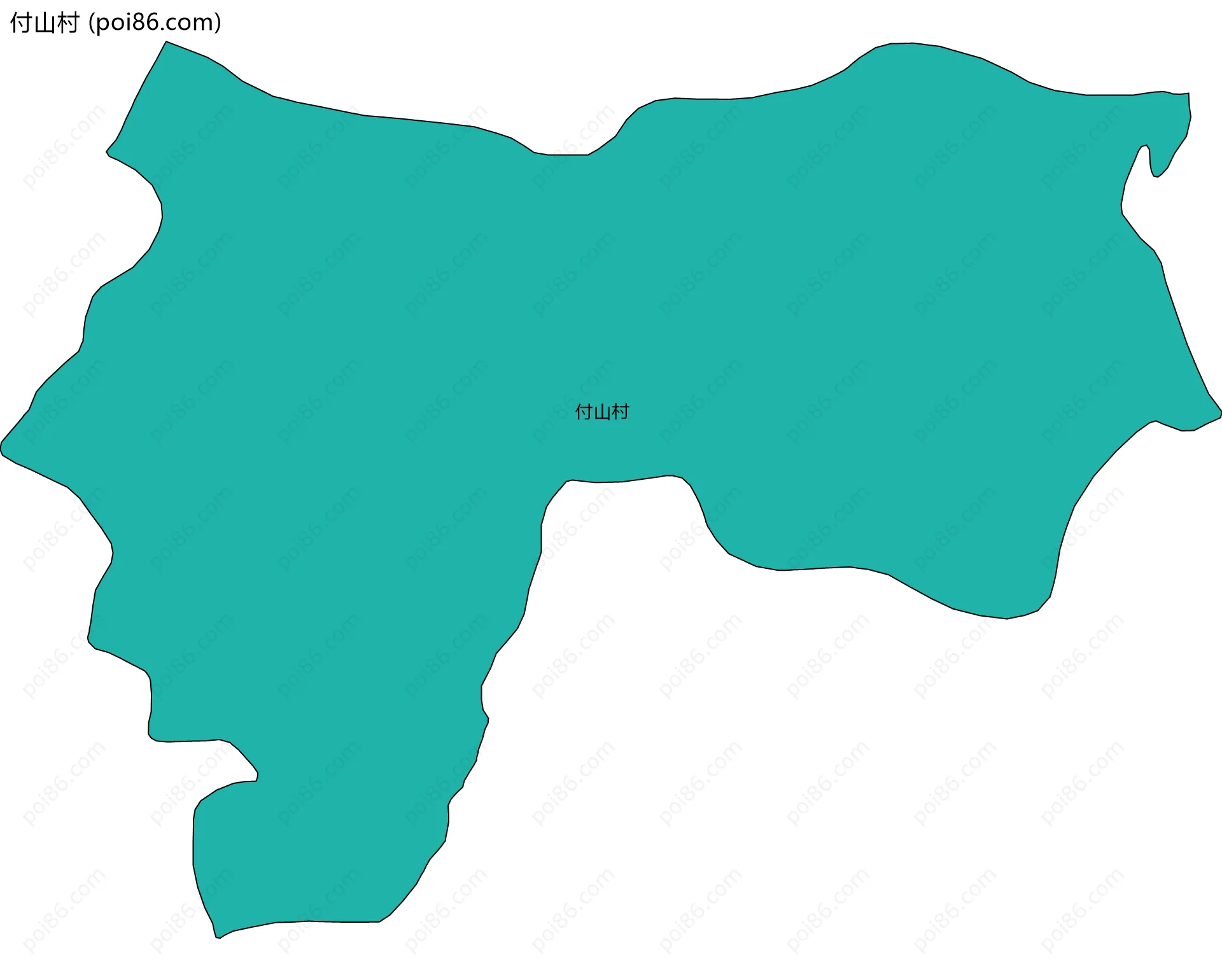 付山村边界地图