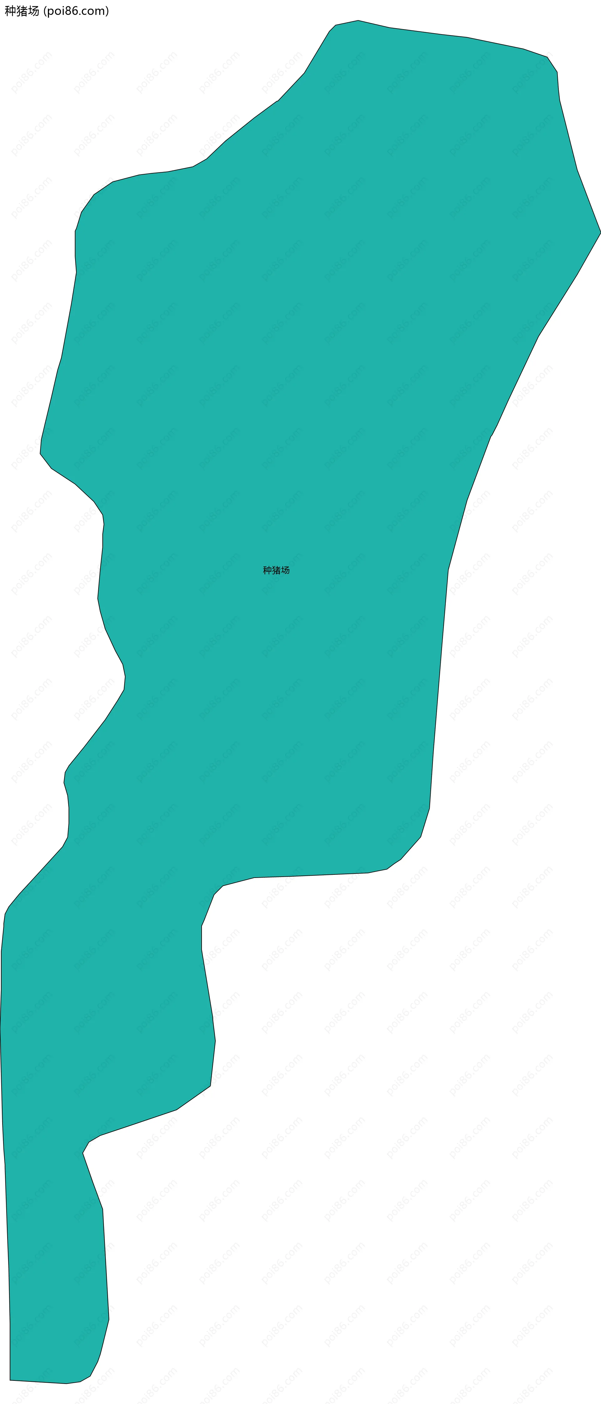 种猪场边界地图