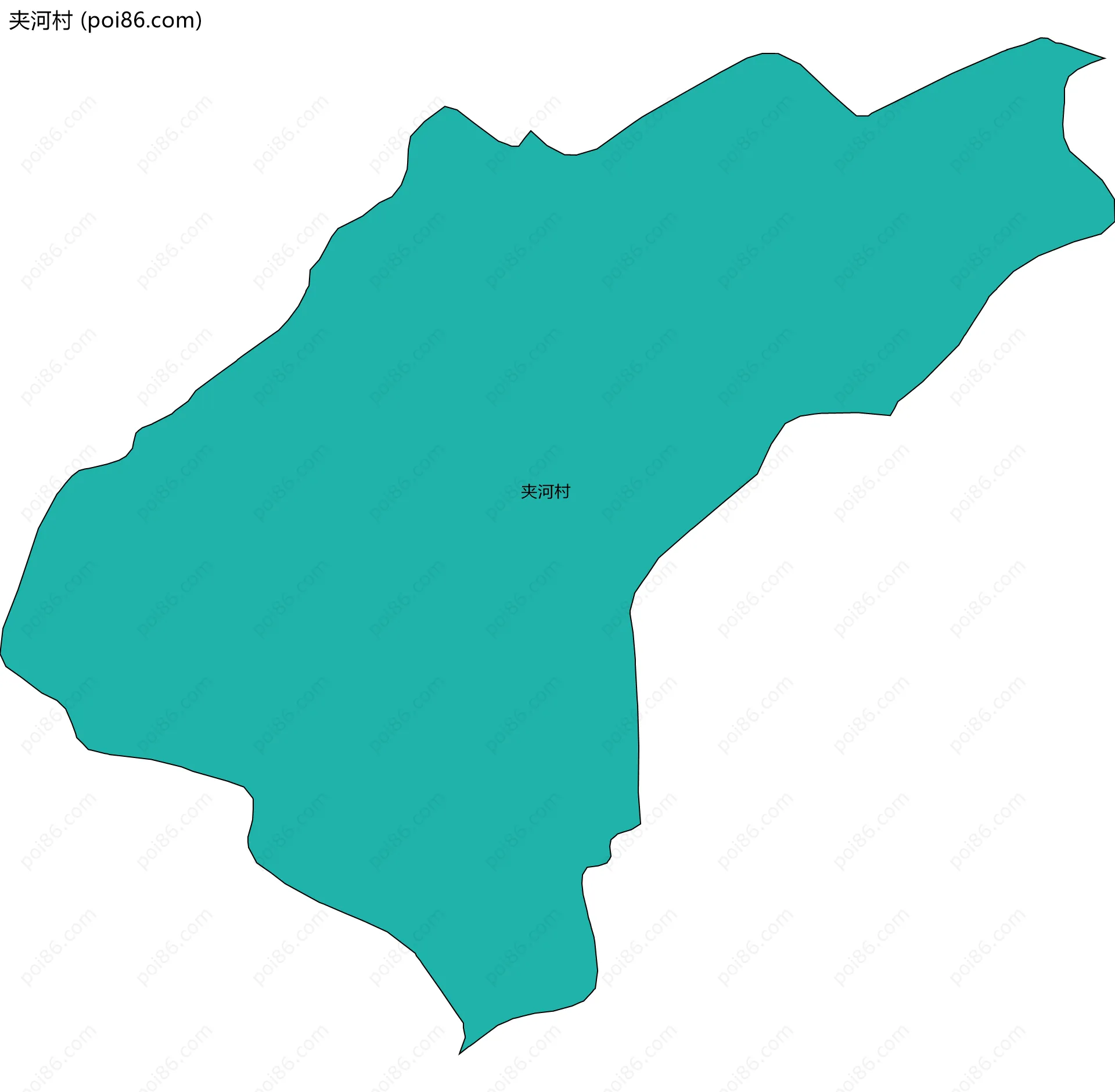 夹河村边界地图