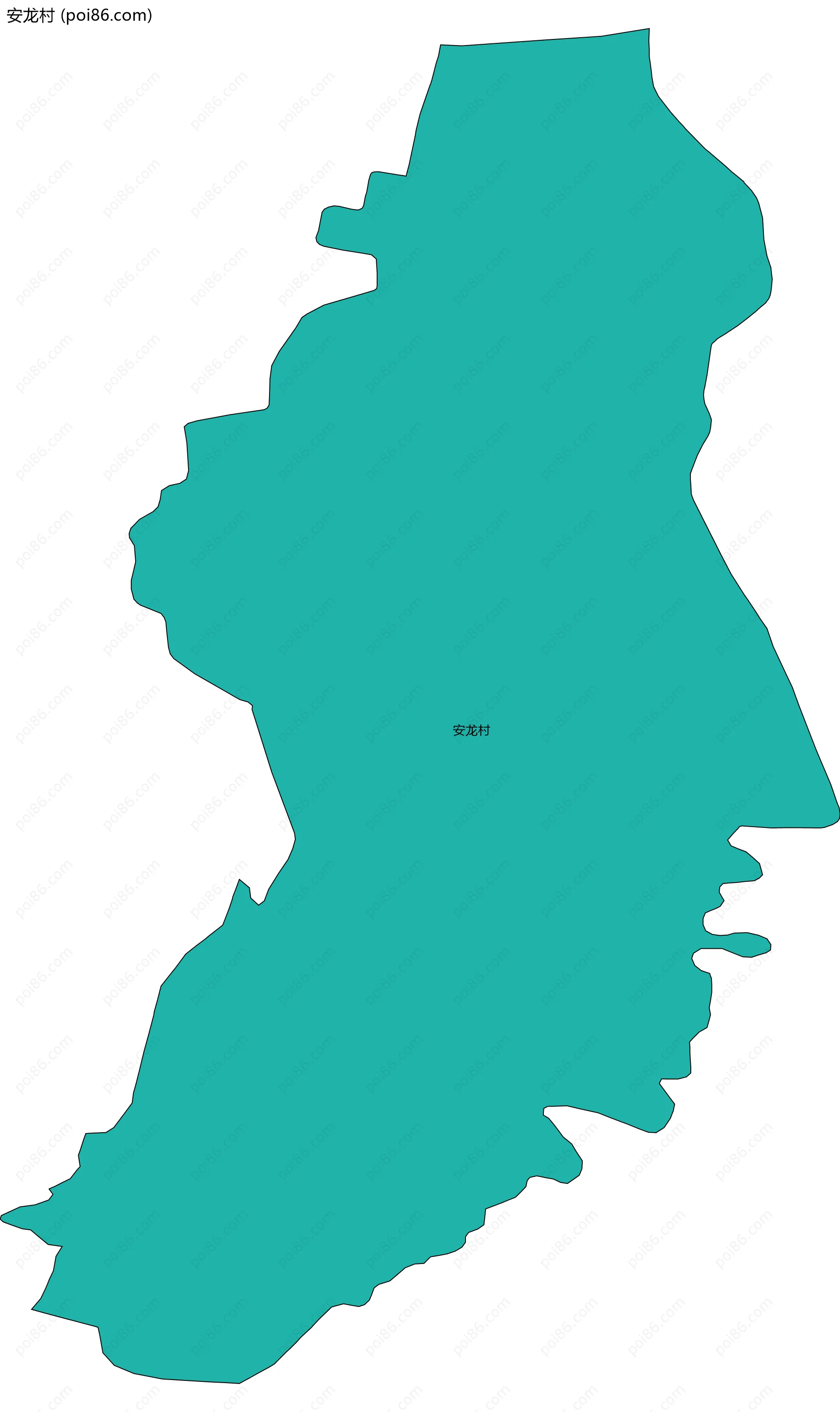 安龙村边界地图