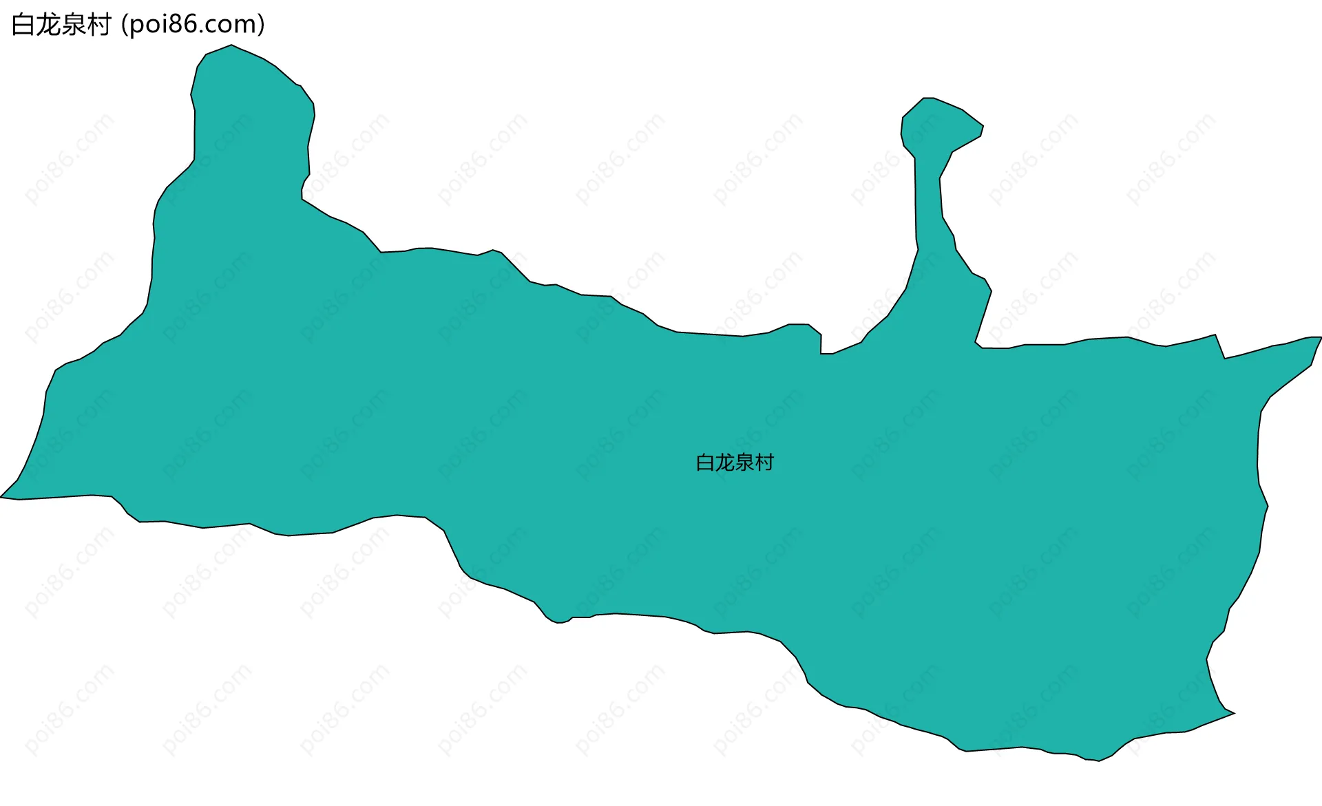 白龙泉村边界地图